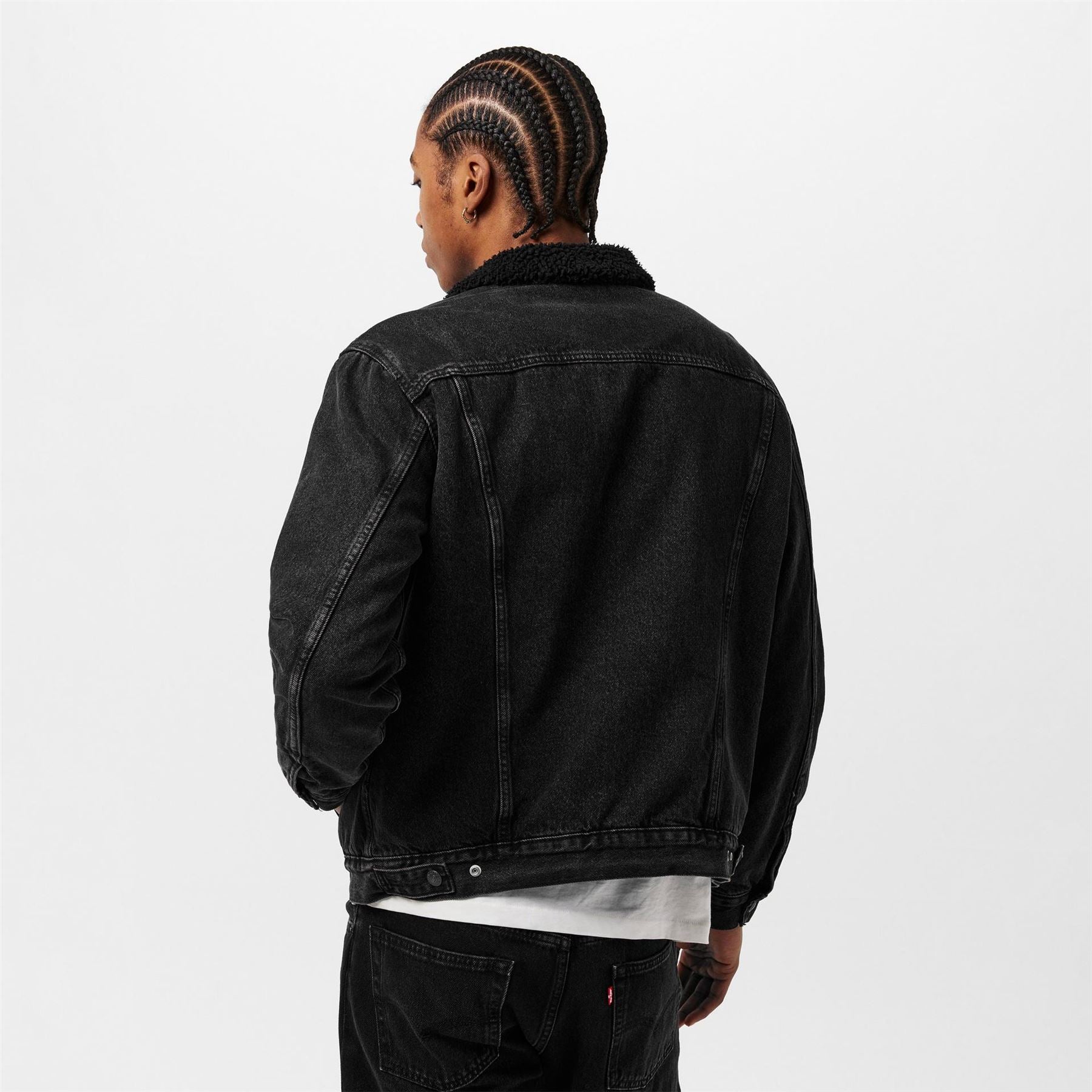 Levis Type 3 Sherpa Cotton Mix Long Sleeve Denim Jacket