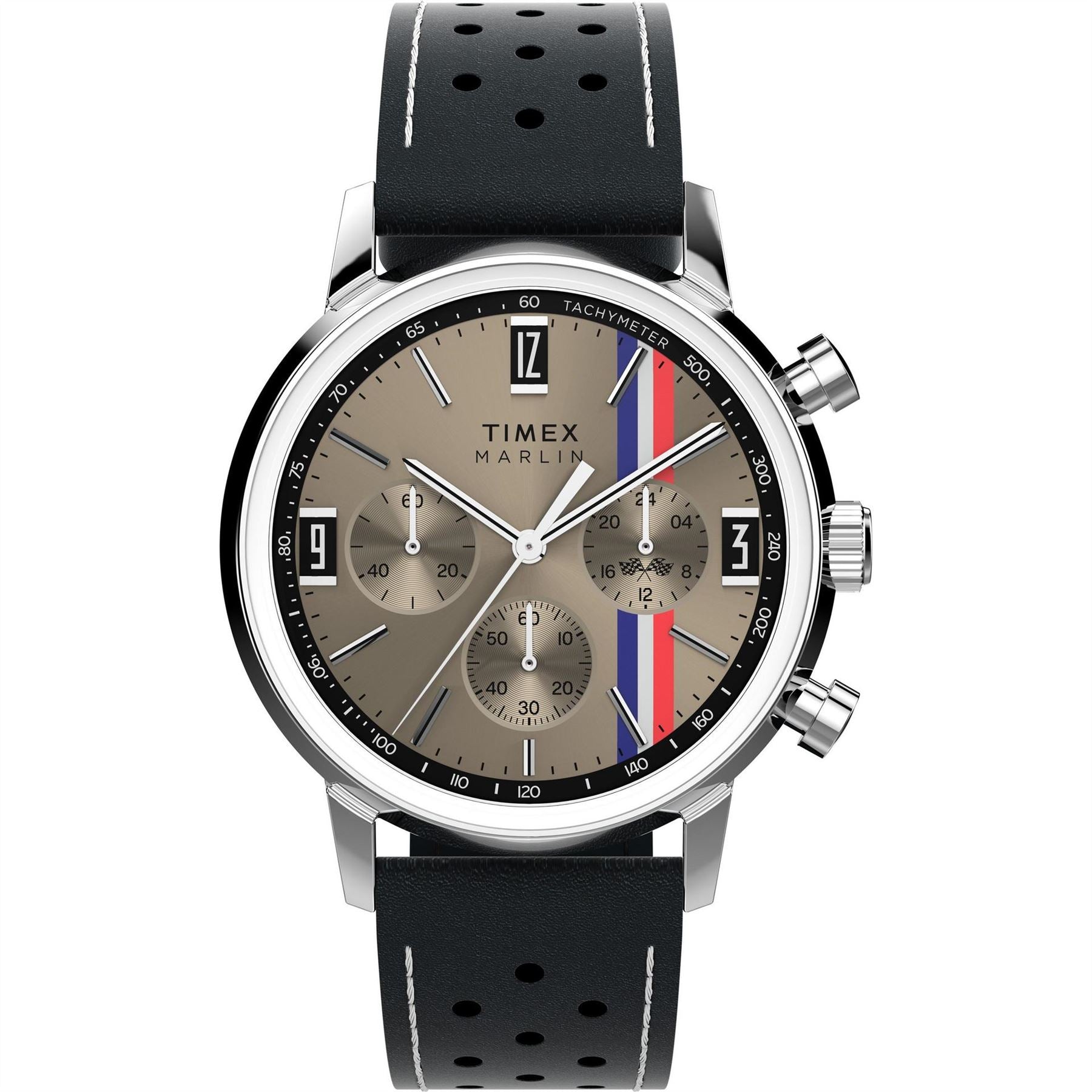 Timex Quartz Analogue Leather Strap Watch