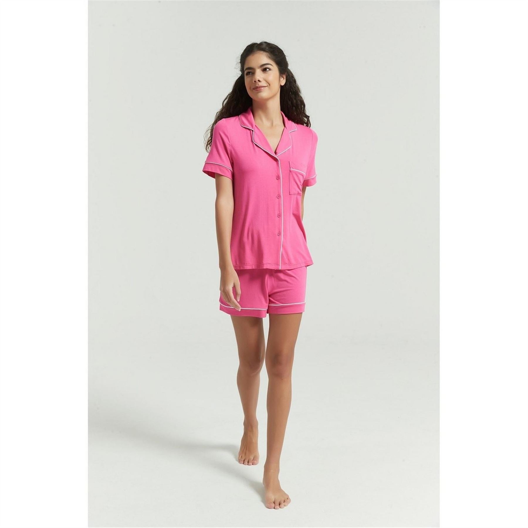 Be You Modal Notched Neck Shortie Pyjama