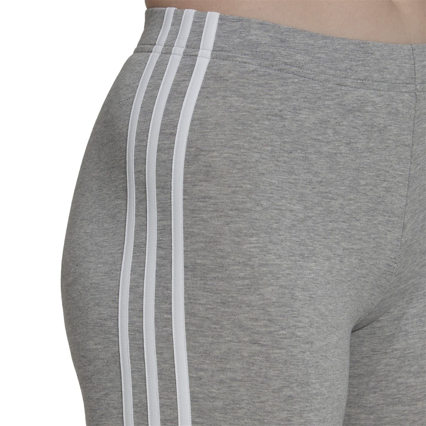 adidas Womens Essentials 3 Stripe Biker Shorts