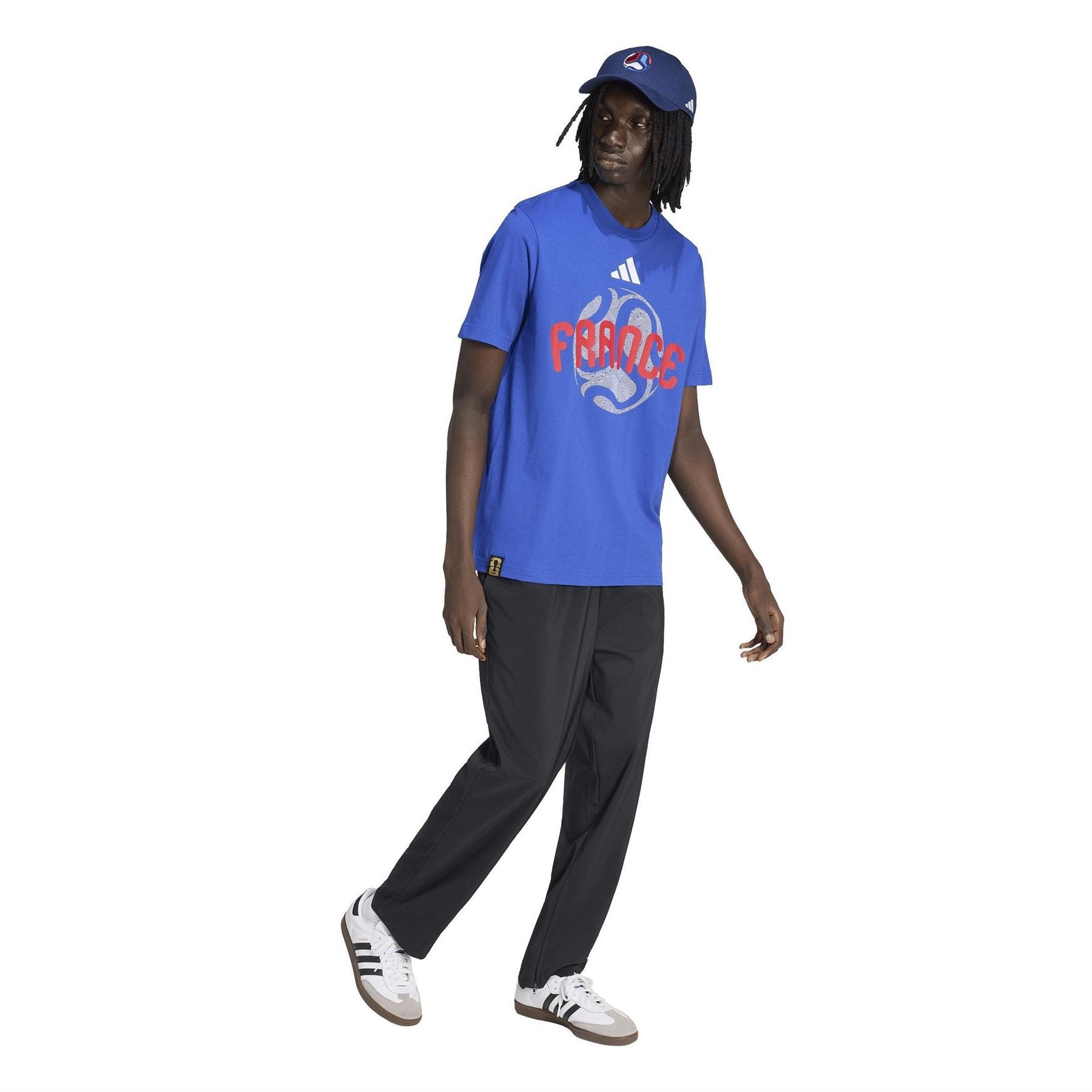 adidas France Mens Short Sleeve Performance T Shirt