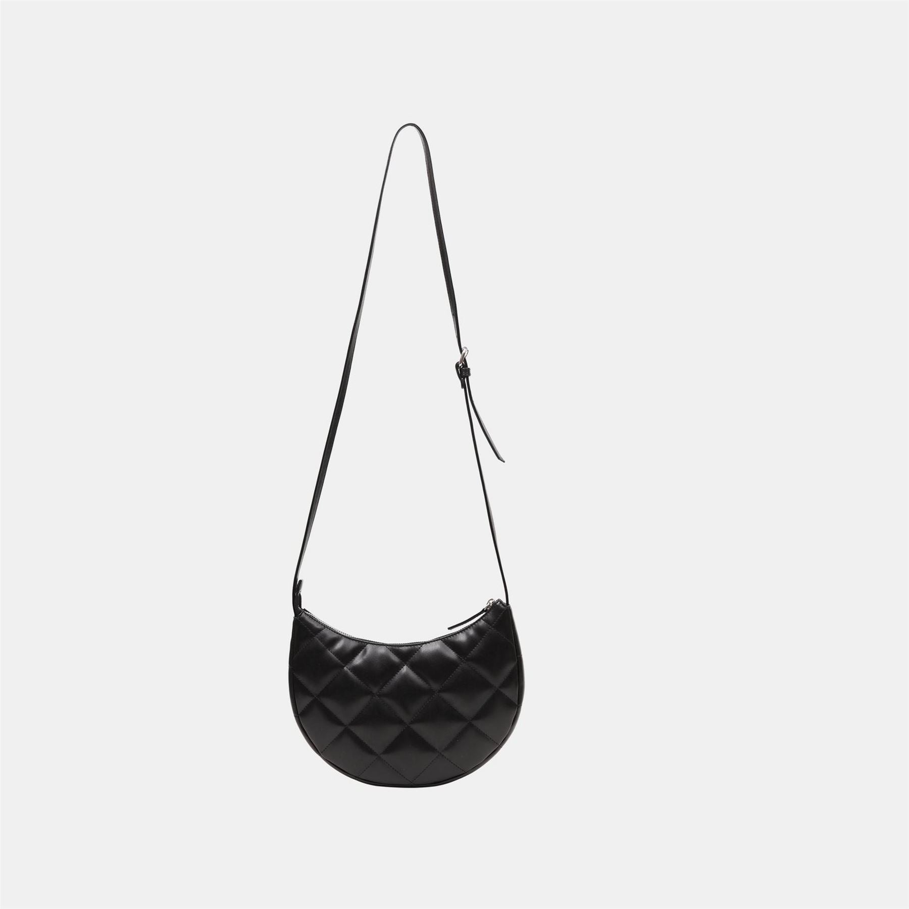 Firetrap Quilted Faux Leather Embroidered Crossbody Bag