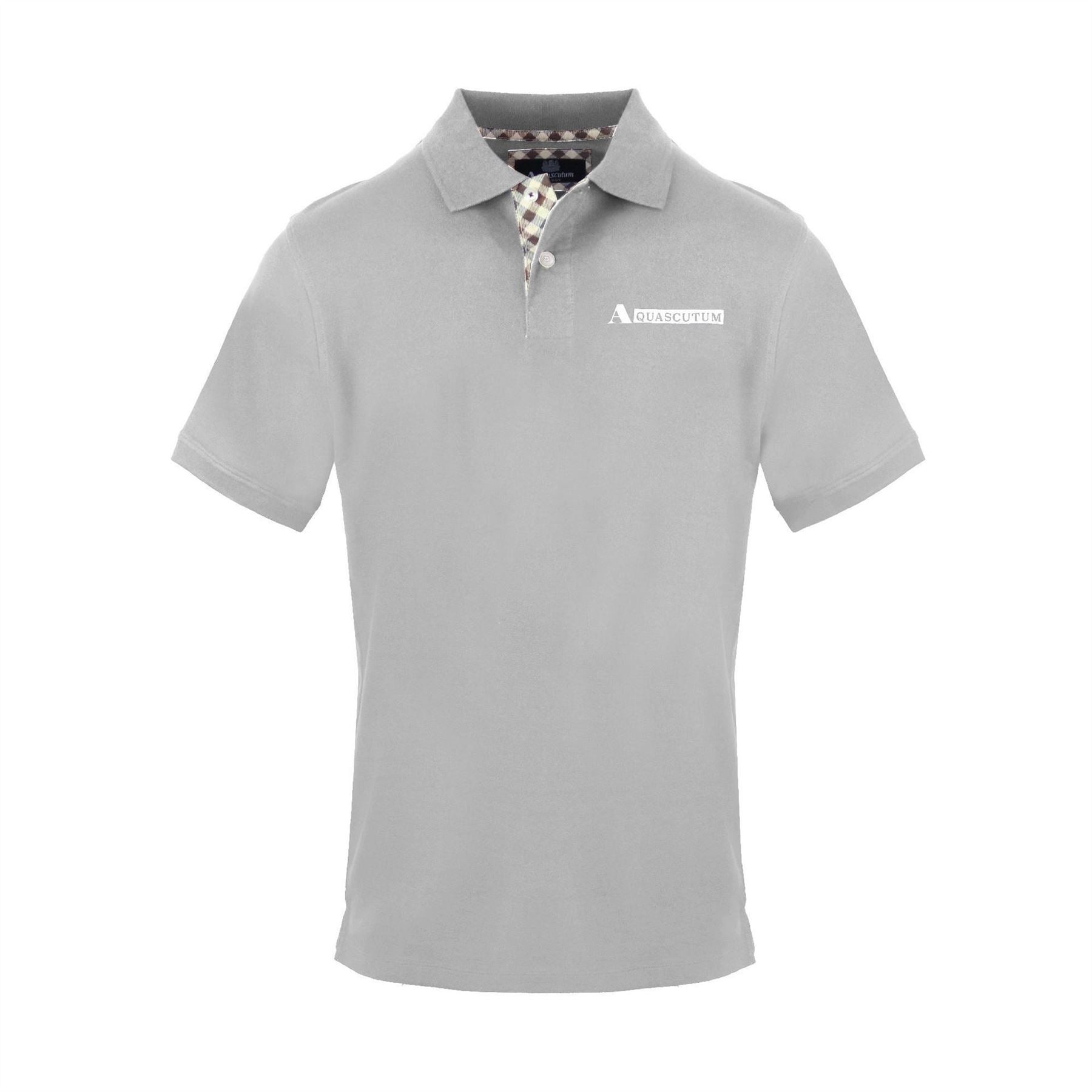 Aquascutum Collared Neck Short Sleeve Polo Shirt