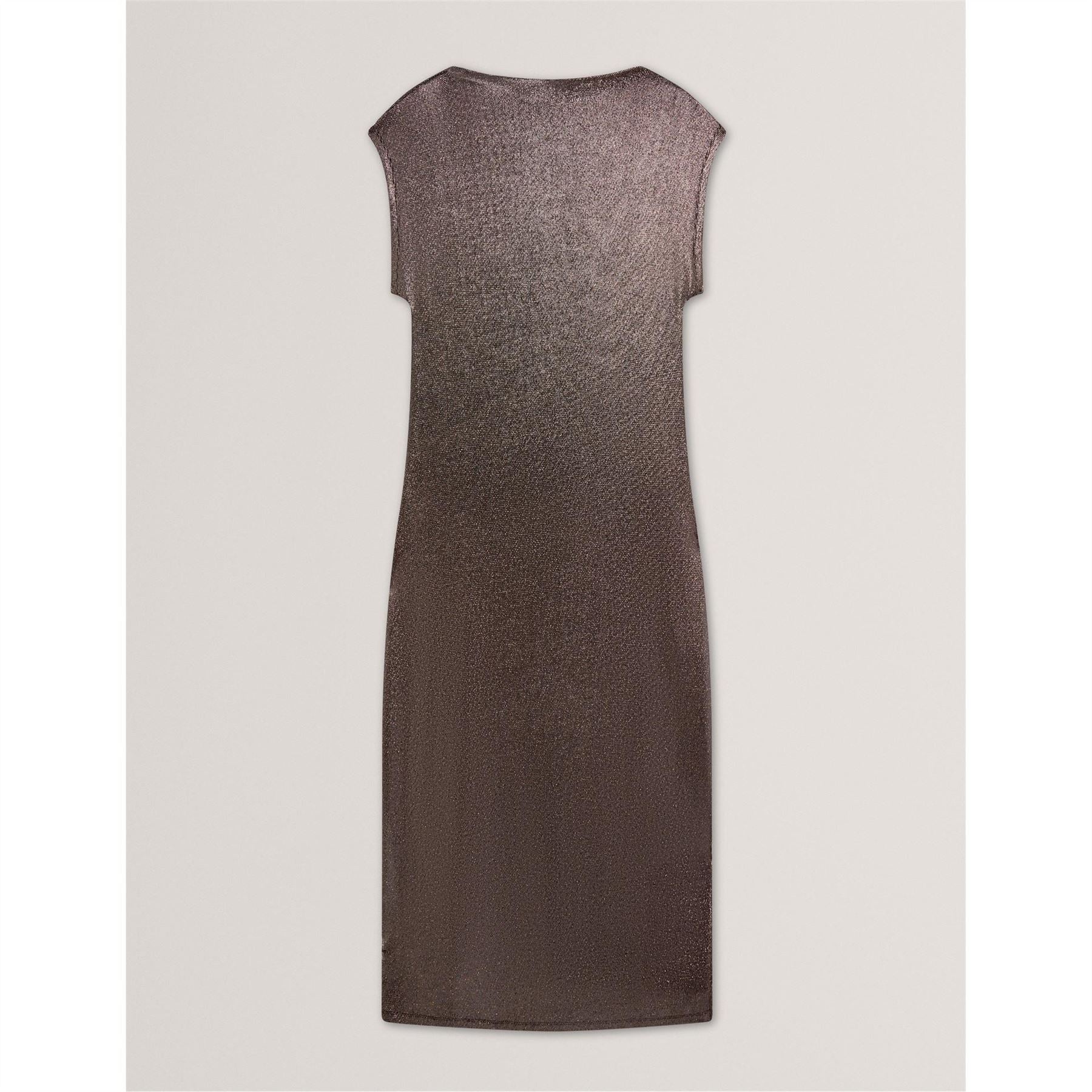 Ted Baker Metallic Boat Neck Short Sleeve Maxi Dress