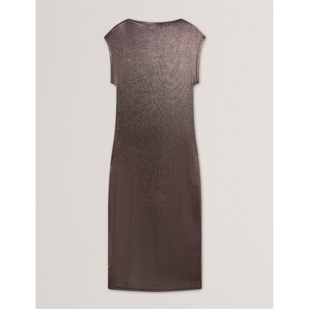 Ted Baker Metallic Boat Neck Short Sleeve Maxi Dress