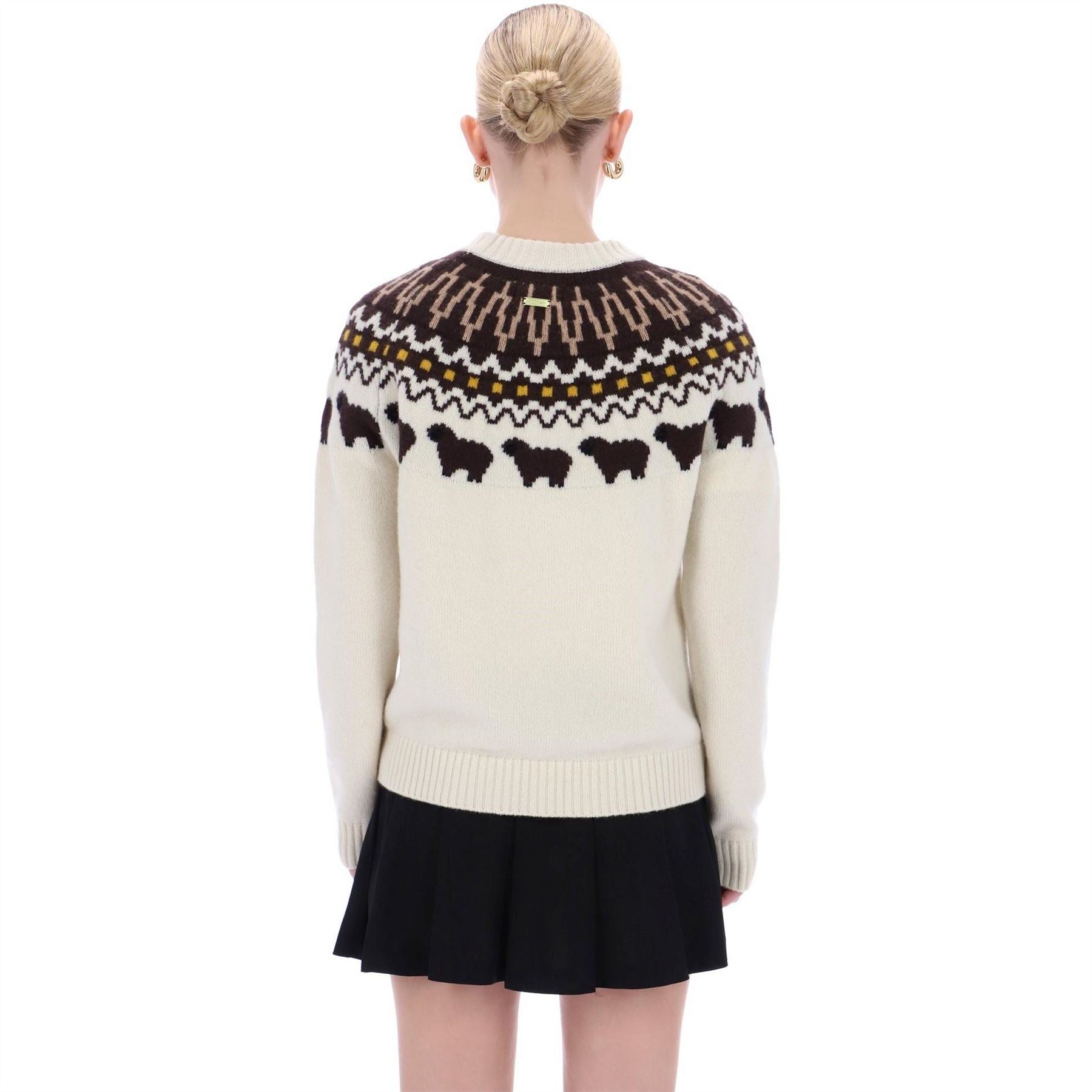 Hunter Fairisle Crew Neck Long Sleeve Sweater