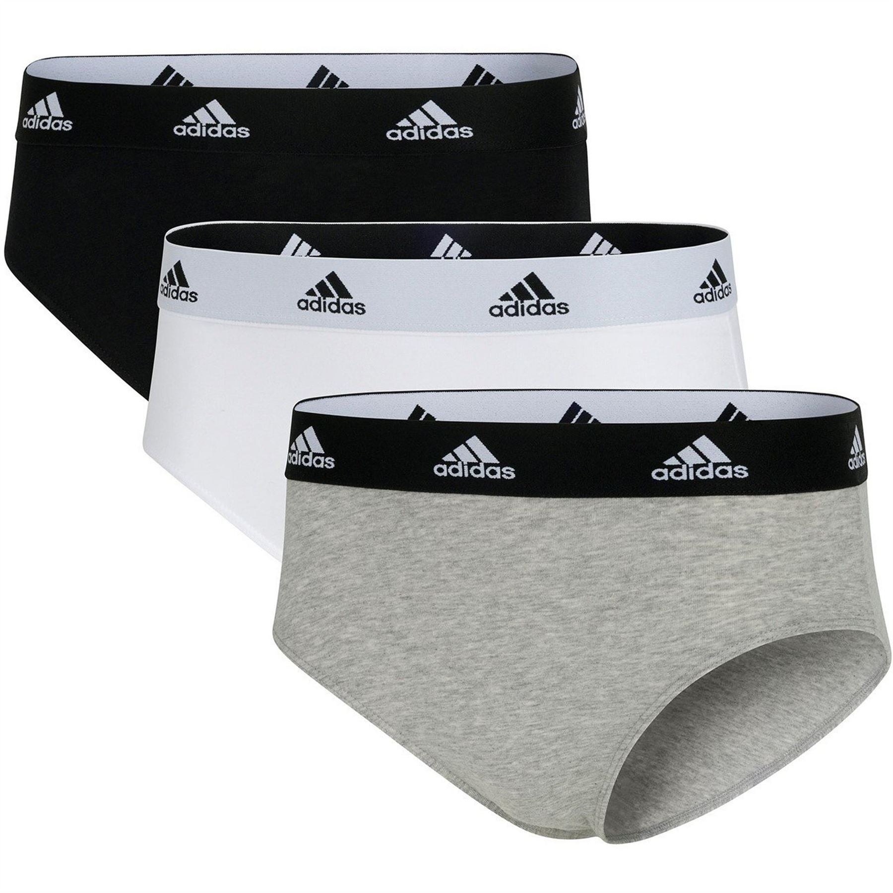 adidas 3 Pack Bikini Top and Swim Brief Set