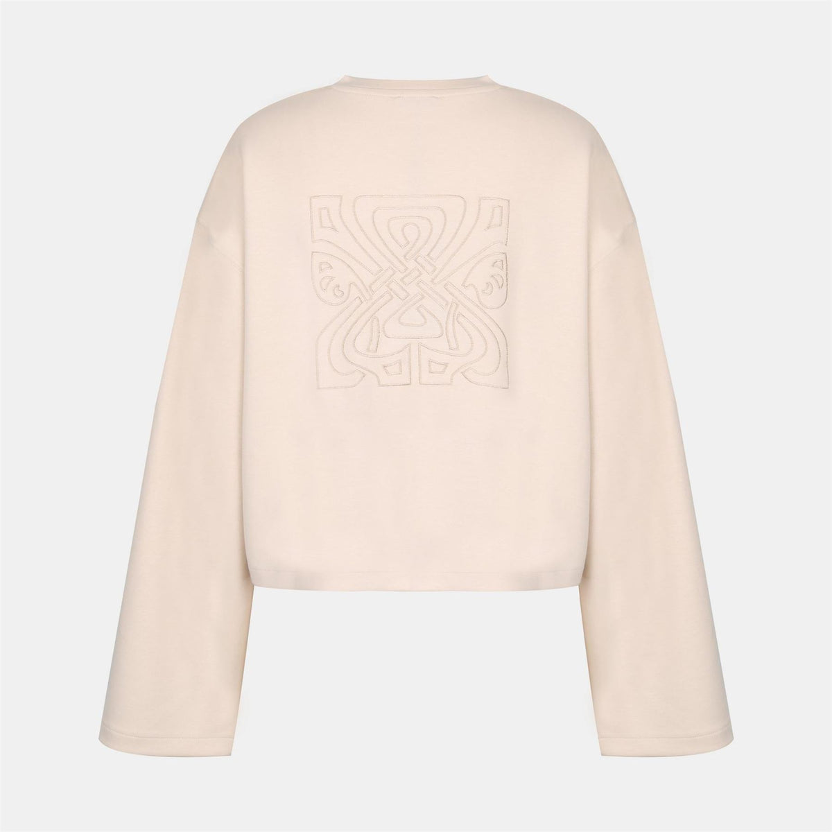 Biba Logo Print Crew Neck Long Sleeve Sweater