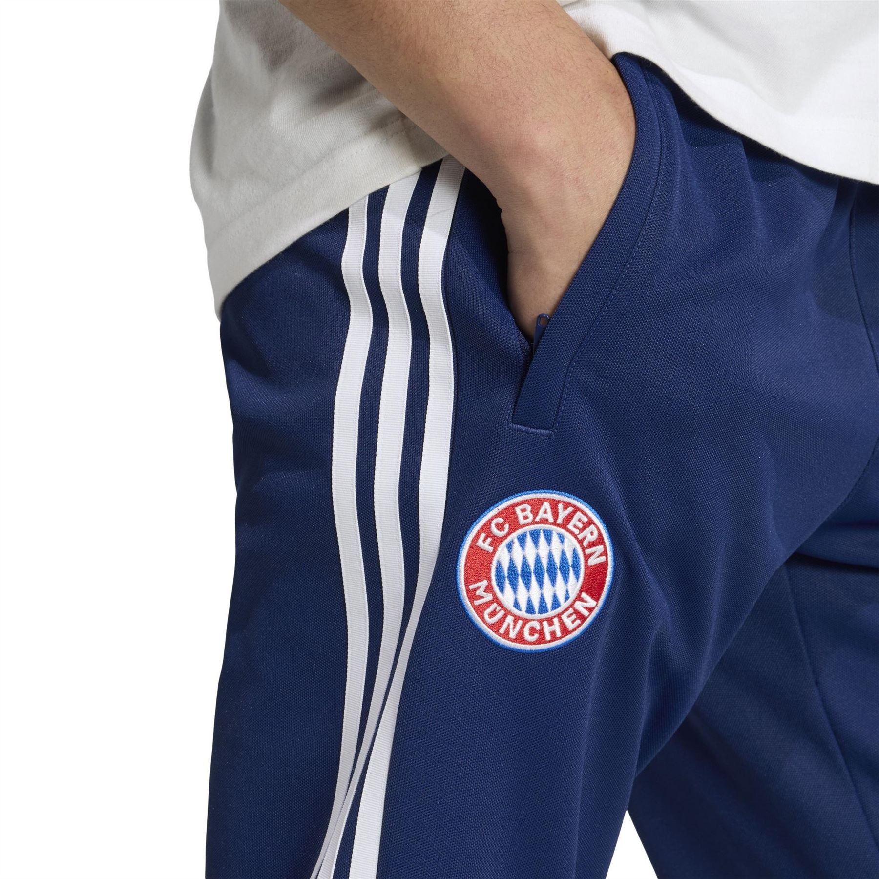 adidas Mens Fc Bayern Munich Lfstlr Tracksuit Bottoms