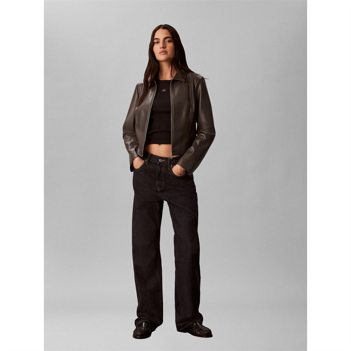 Calvin Klein Jeans Faux Leather Jacket