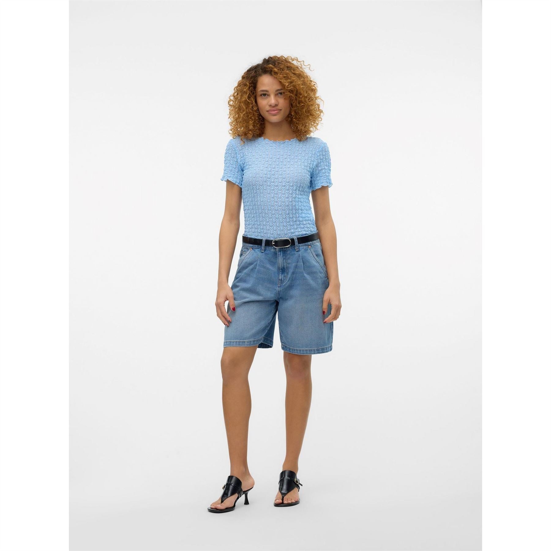 Vero Moda Crew Neck Long Sleeve Blouse