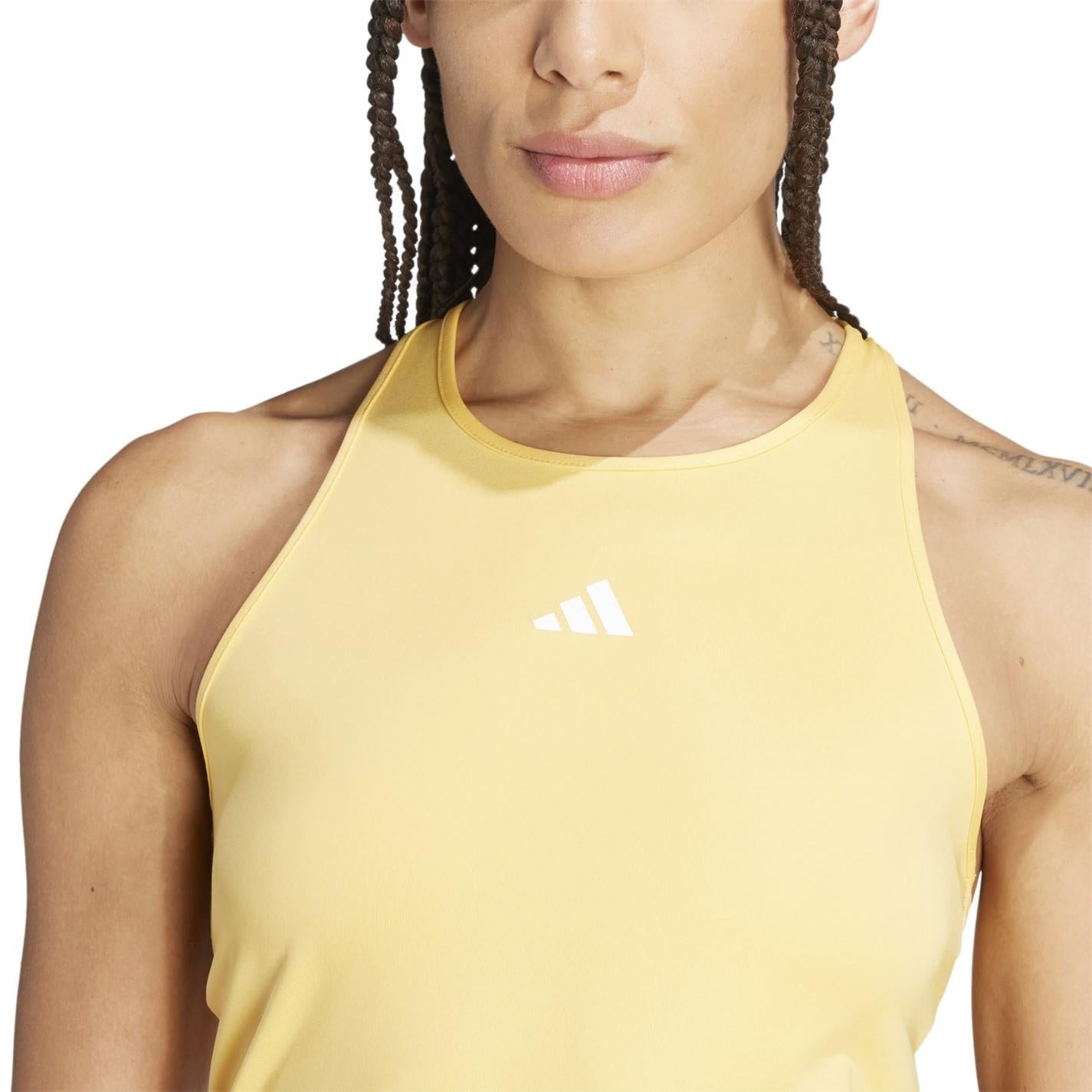 adidas Slim Fit High Neck Gym Vest
