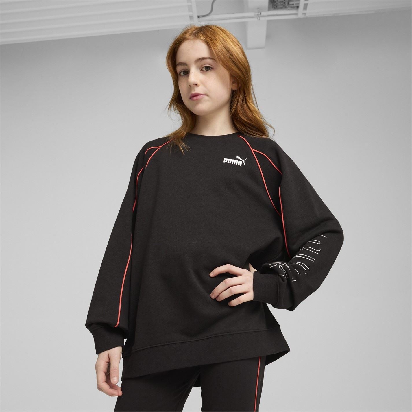 Puma Crew Neck Regular Fit Long Sleeve Sweatshirt