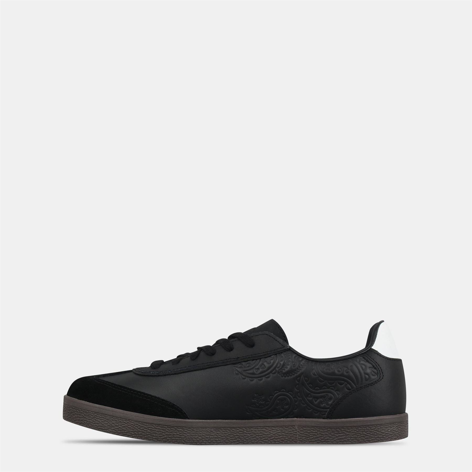 Pretty Green Moorgate Leather Court Trainers