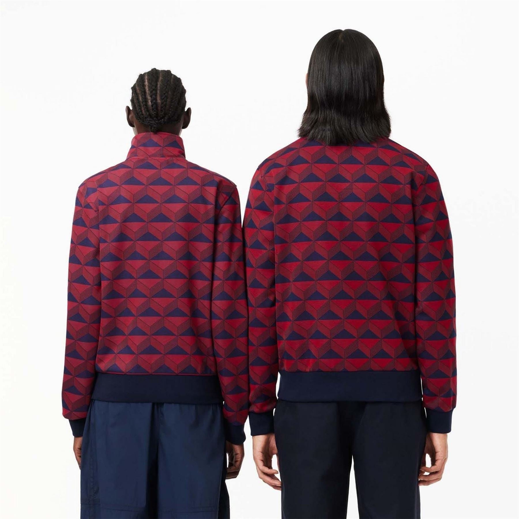 Lacoste George Jacquard Motif Zipped Sweatshirt