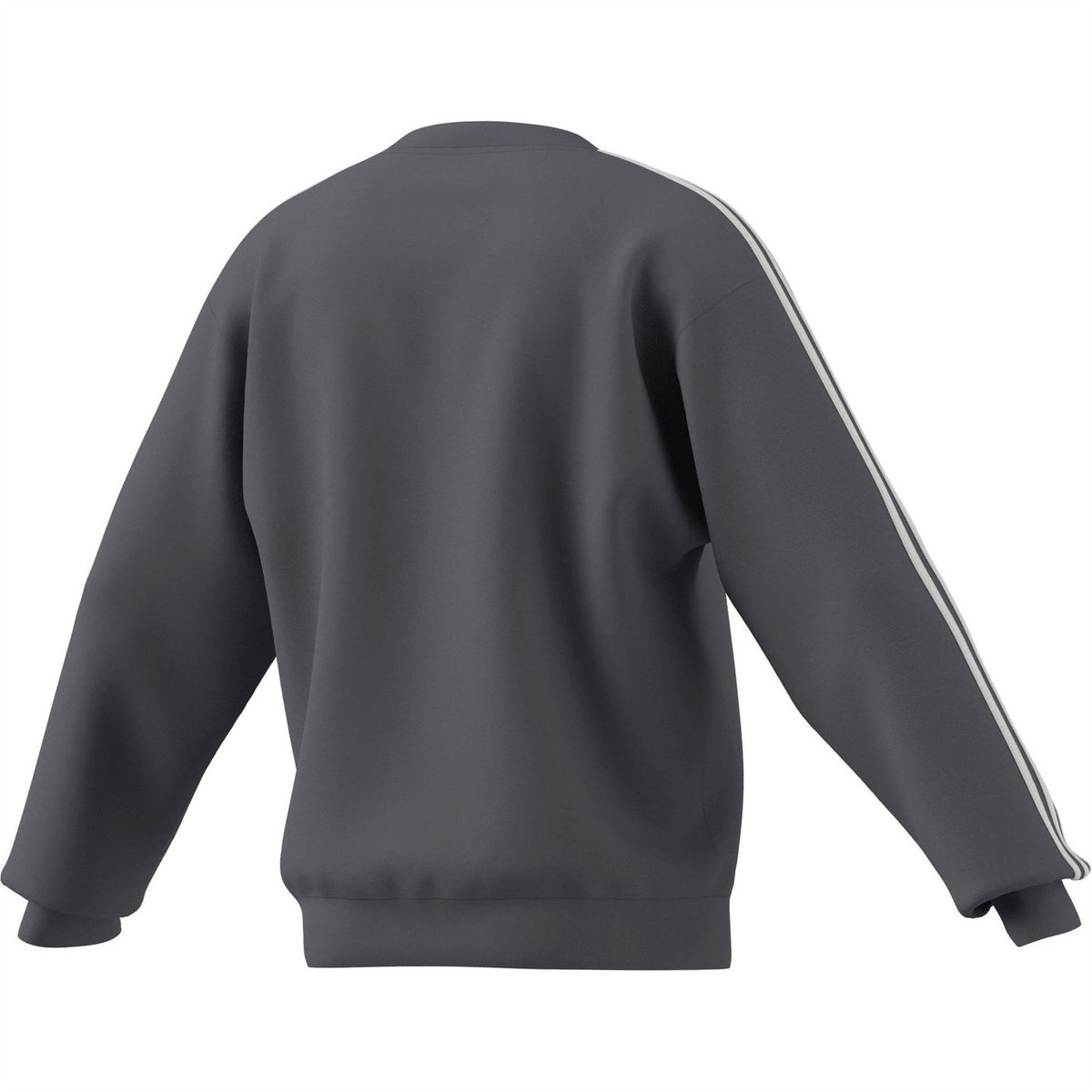 adidas Mens Essentials Crew 3 Stripes Pullover Sweatshirt