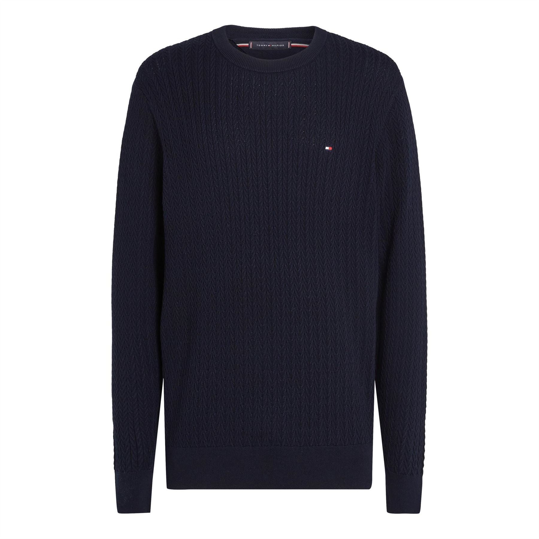 Tommy Hilfiger Regular Fit Crew Neck Long Sleeve Sweater
