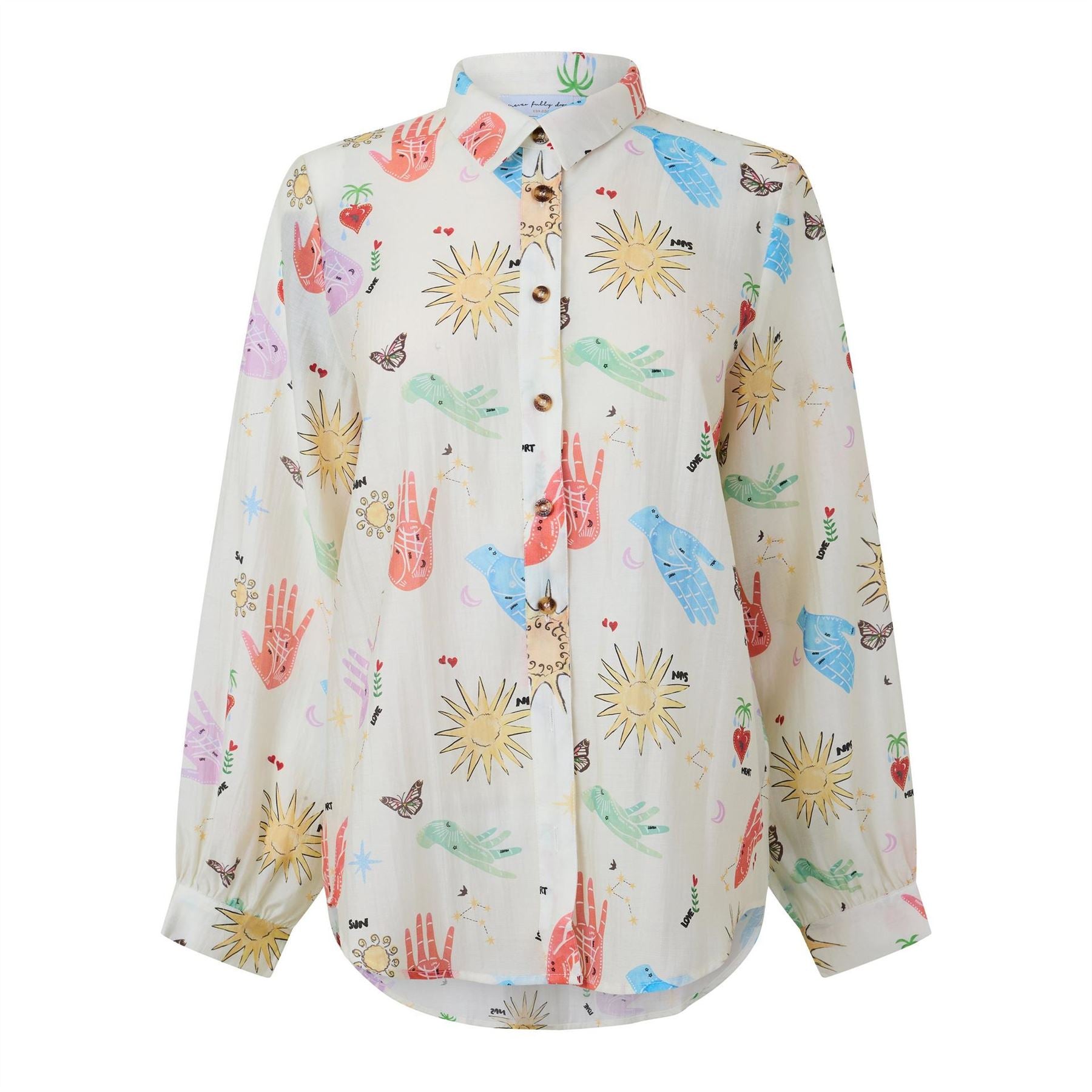 Never Fully Dressed Long Sleeve Patterned Shirt