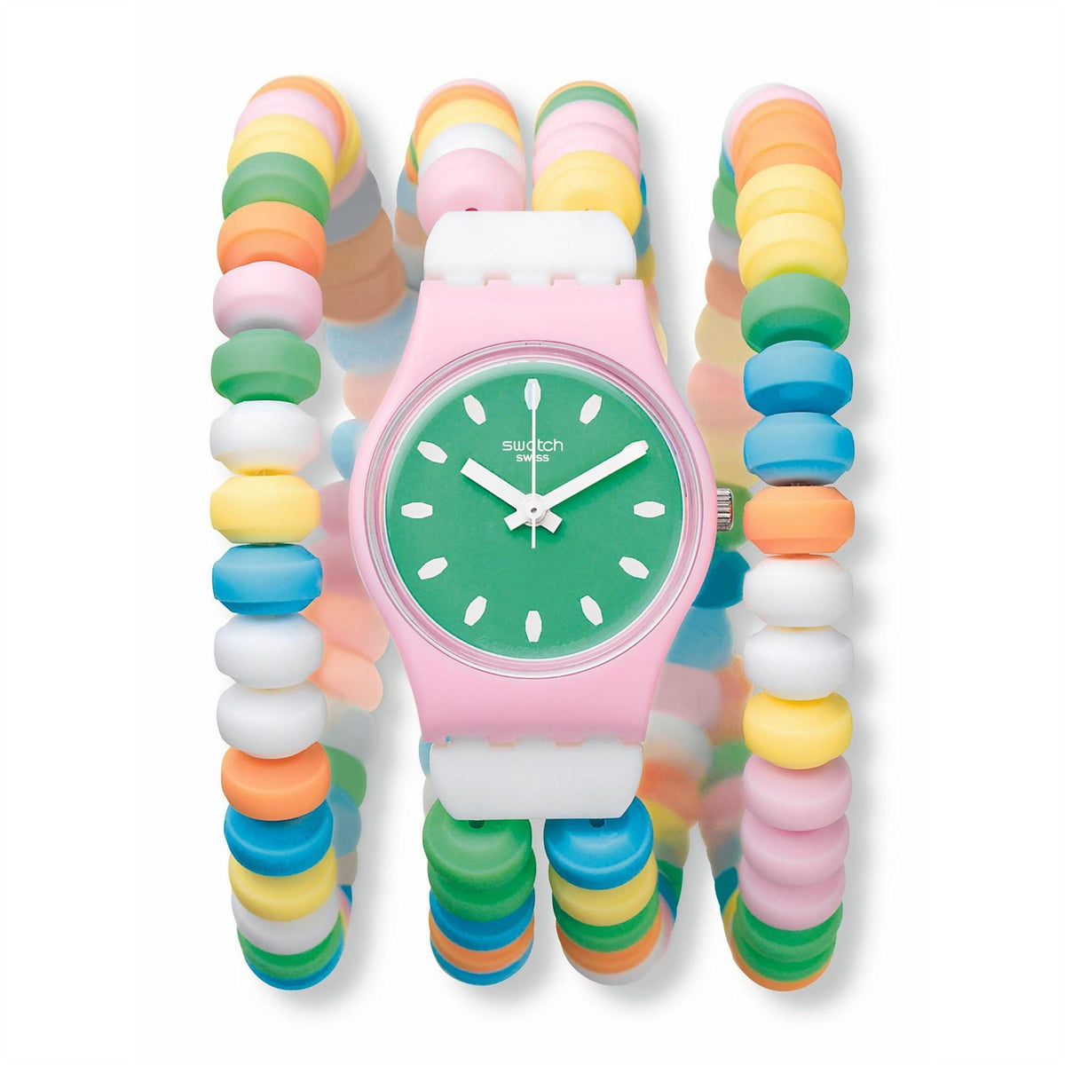 Swatch Adults Caramel Analogue Quartz Watch