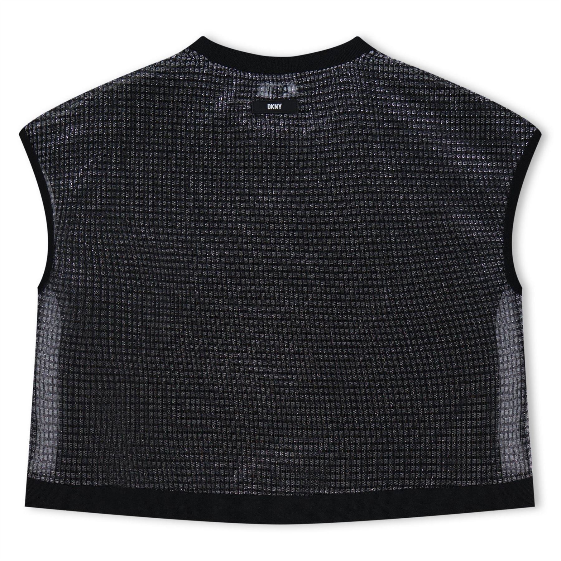 DKNY Cropped Crew Neck Regular Fit T-Shirt