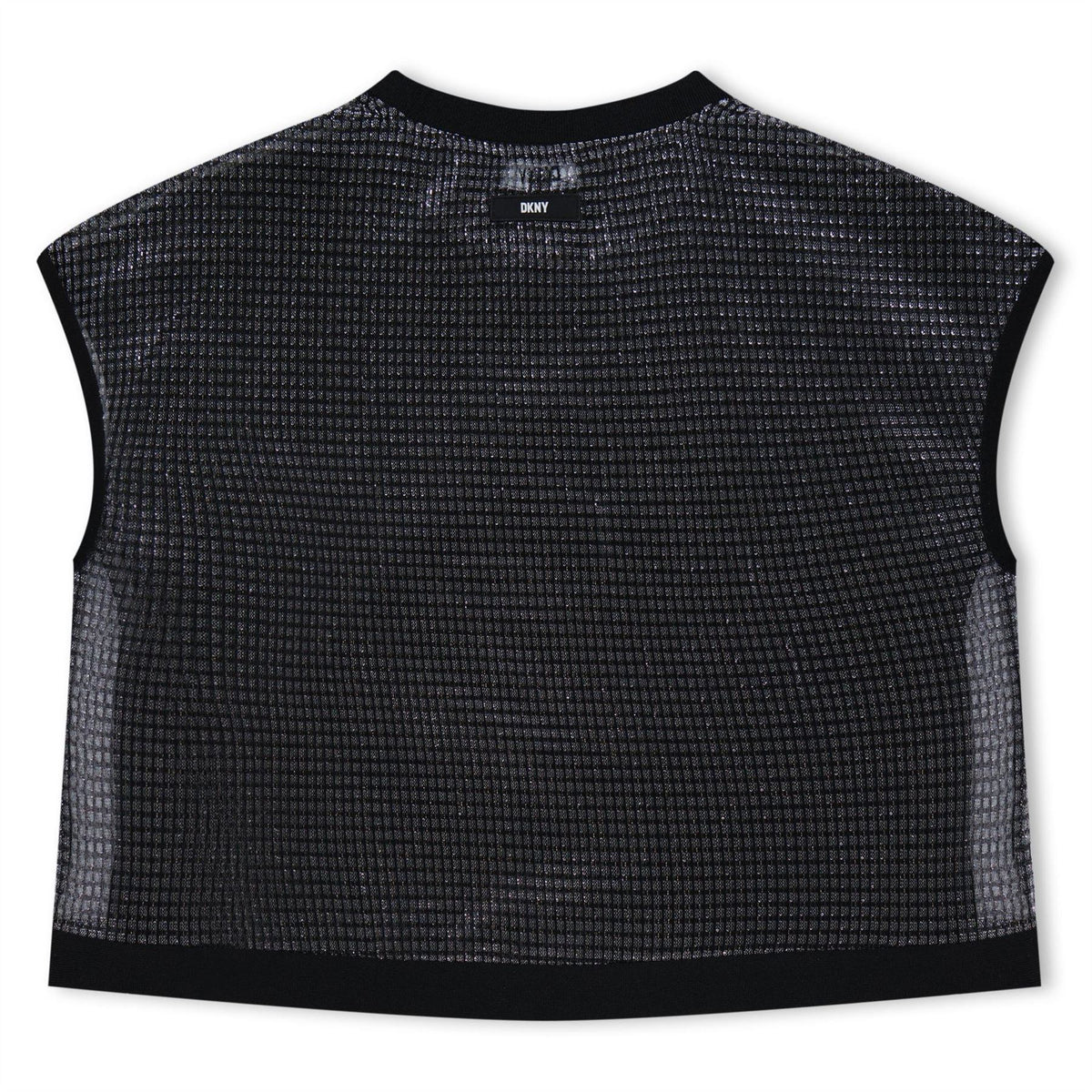 DKNY Cropped Crew Neck Regular Fit T-Shirt