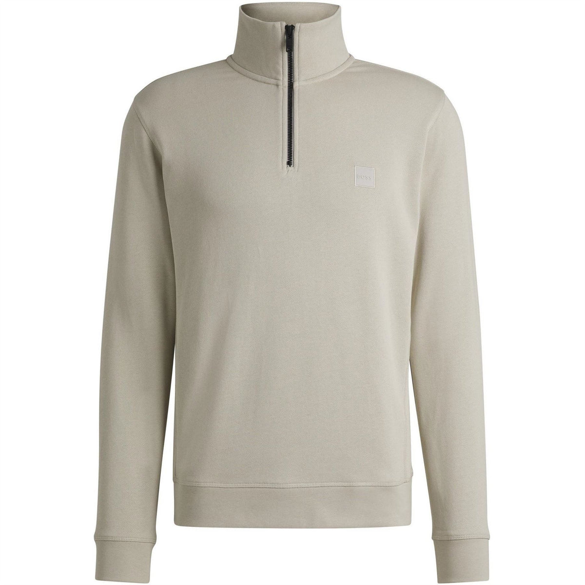 Boss Orange Quarter Zip Fleece Jumper With Logo Detail (zetrust)