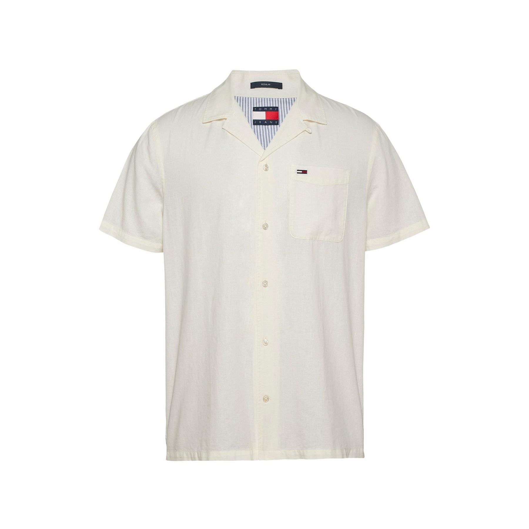 Tommy Jeans Collared Neck Short Sleeve Regular Fit Shirt
