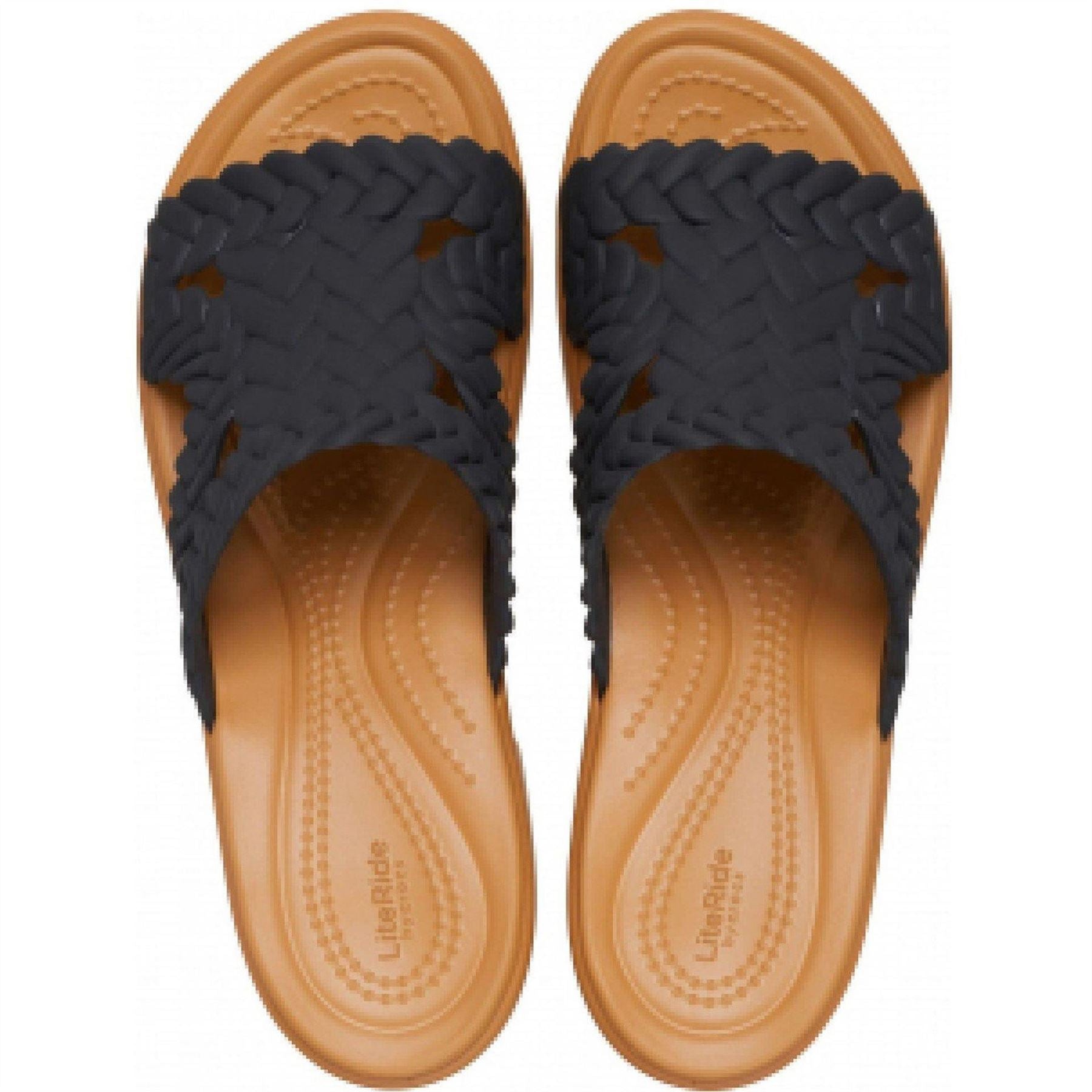 Crocs Brooklyn Woven Open Toe High Heel Mules
