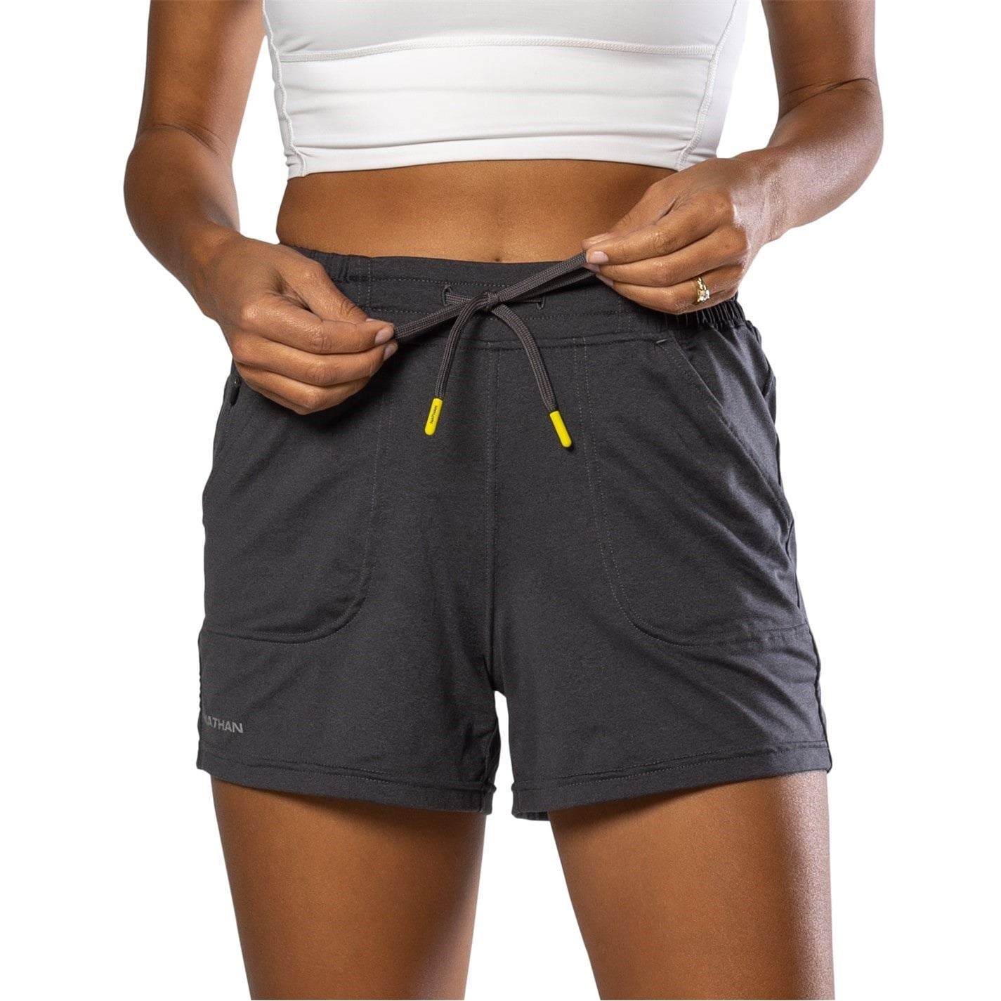 Nathan Solid Patterned 365 Bermuda Shorts with Pockets