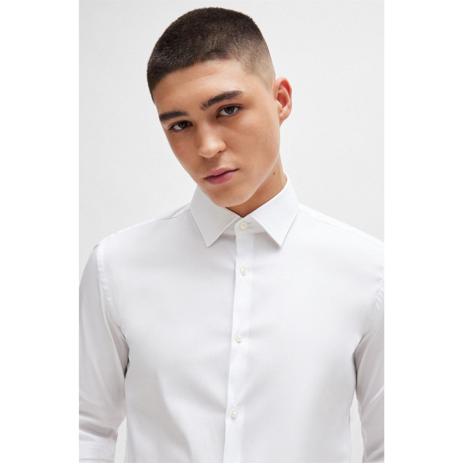 Boss Slim Fit Long Sleeve Collared Oxford Shirt