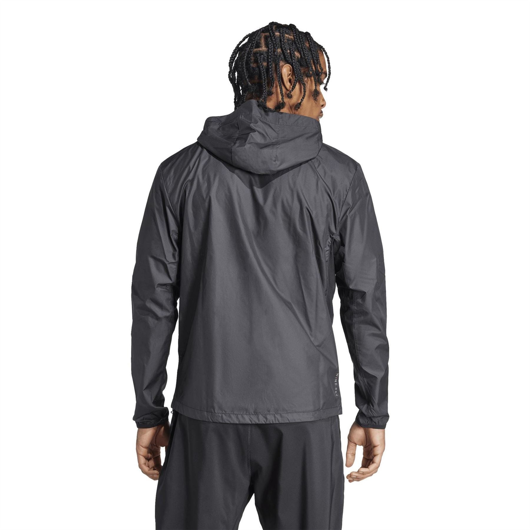 adidas Own The Run Wind Resistant Reflective Long Sleeve Performance Running Jacket