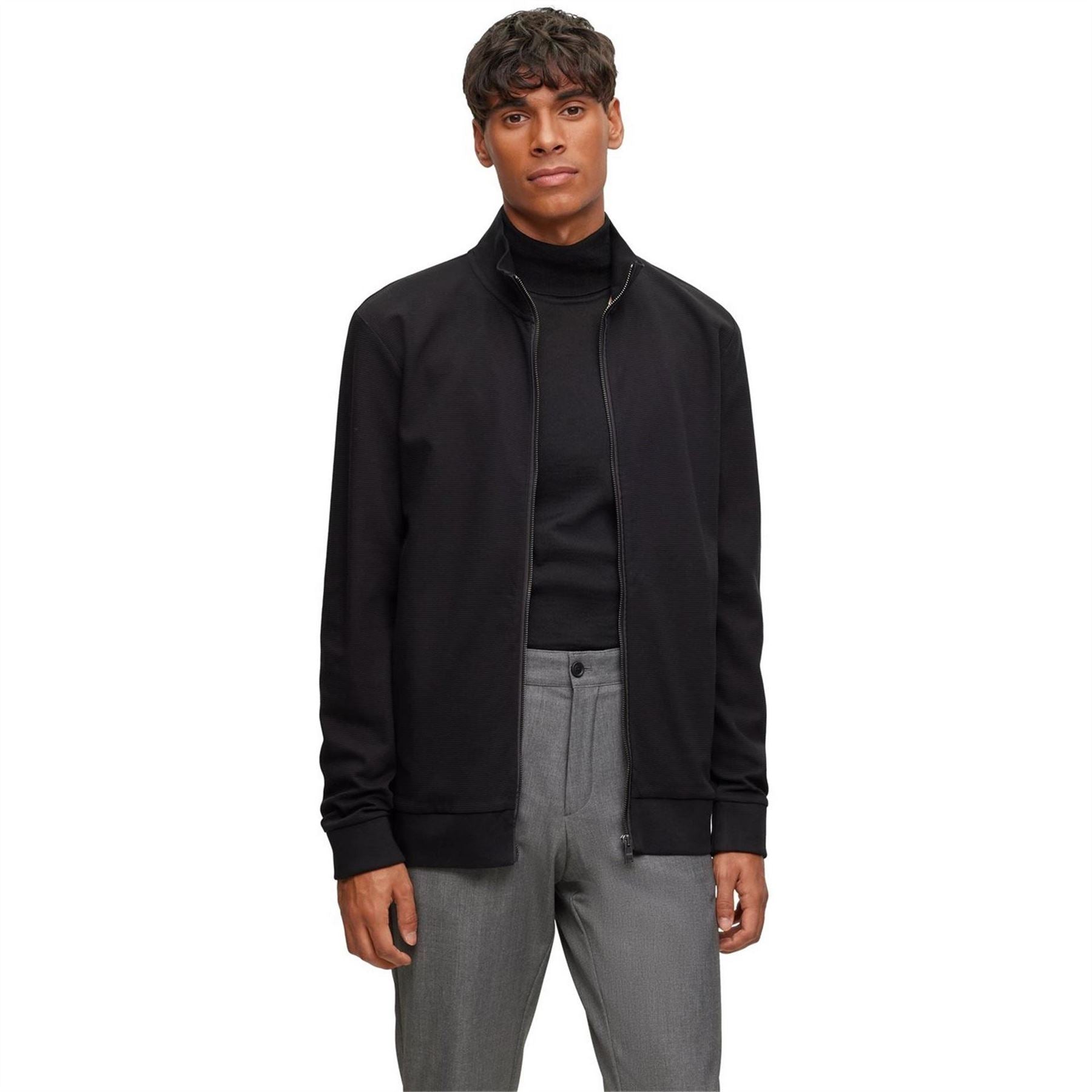 Boss Funnel Neck Regular Fit Long Sleeve Jacket