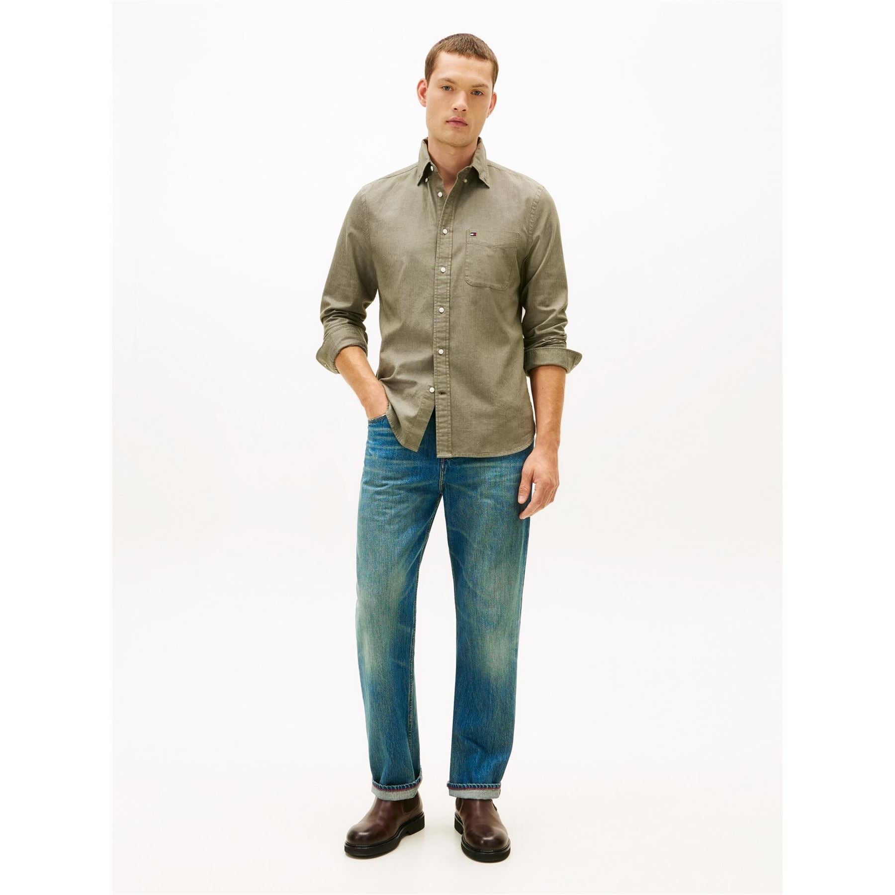 Tommy Hilfiger Bedford Long Sleeve Button Down Collar Shirt