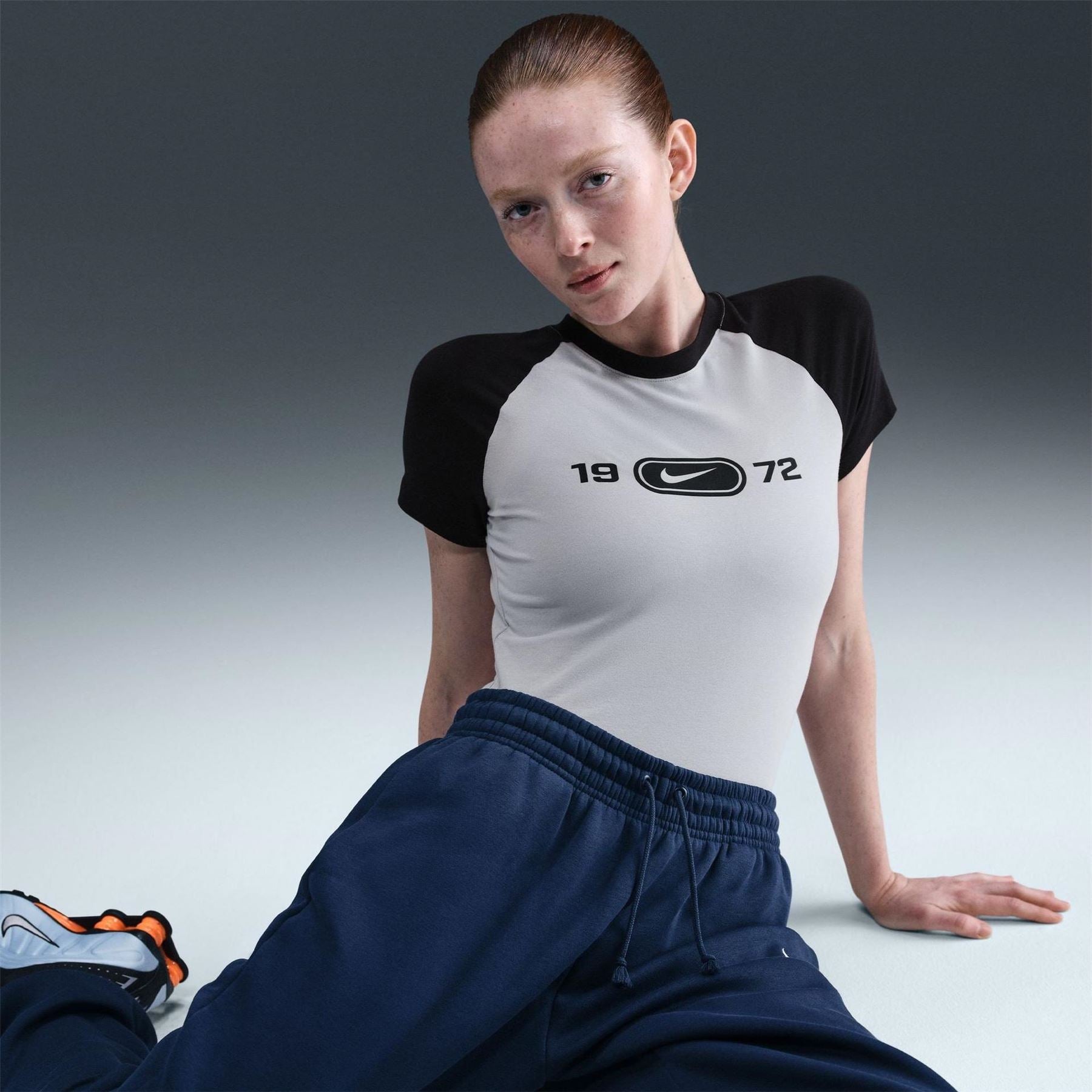 Nike Mini A-Line Crew Neck Short Sleeve Dress