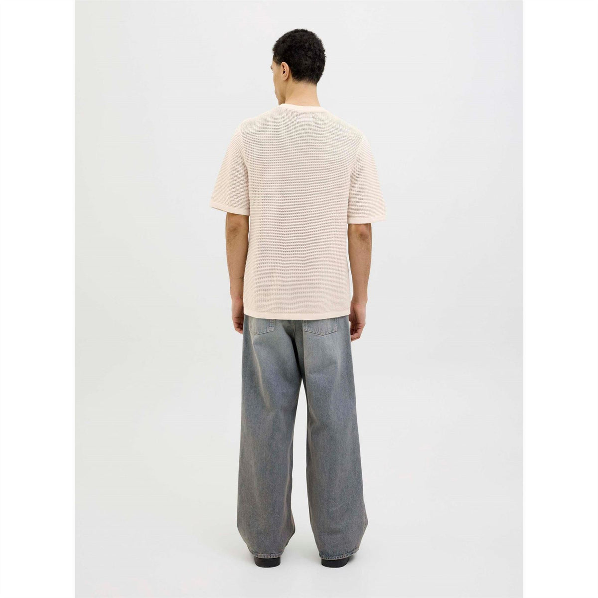 Jack and Jones Crew Neck Ribbed Collar Short Sleeve Jersey T-Shirt