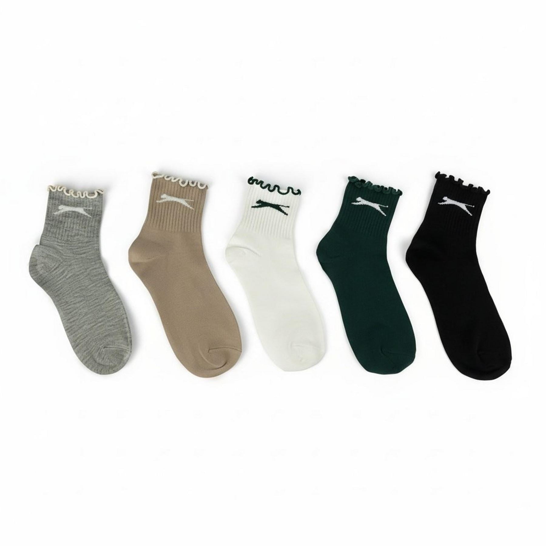 Slazenger Ruffle Turn Cuff Ankle Socks