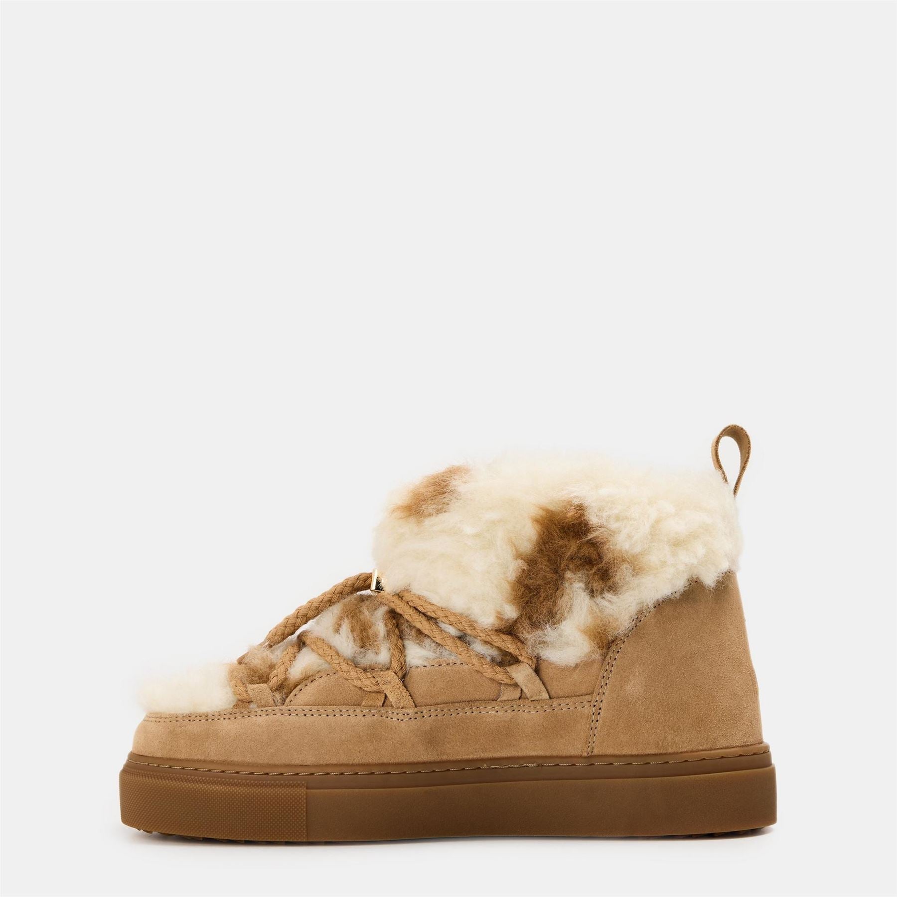 Inuikii Teddy Low Snug Boots Lace Up Flats