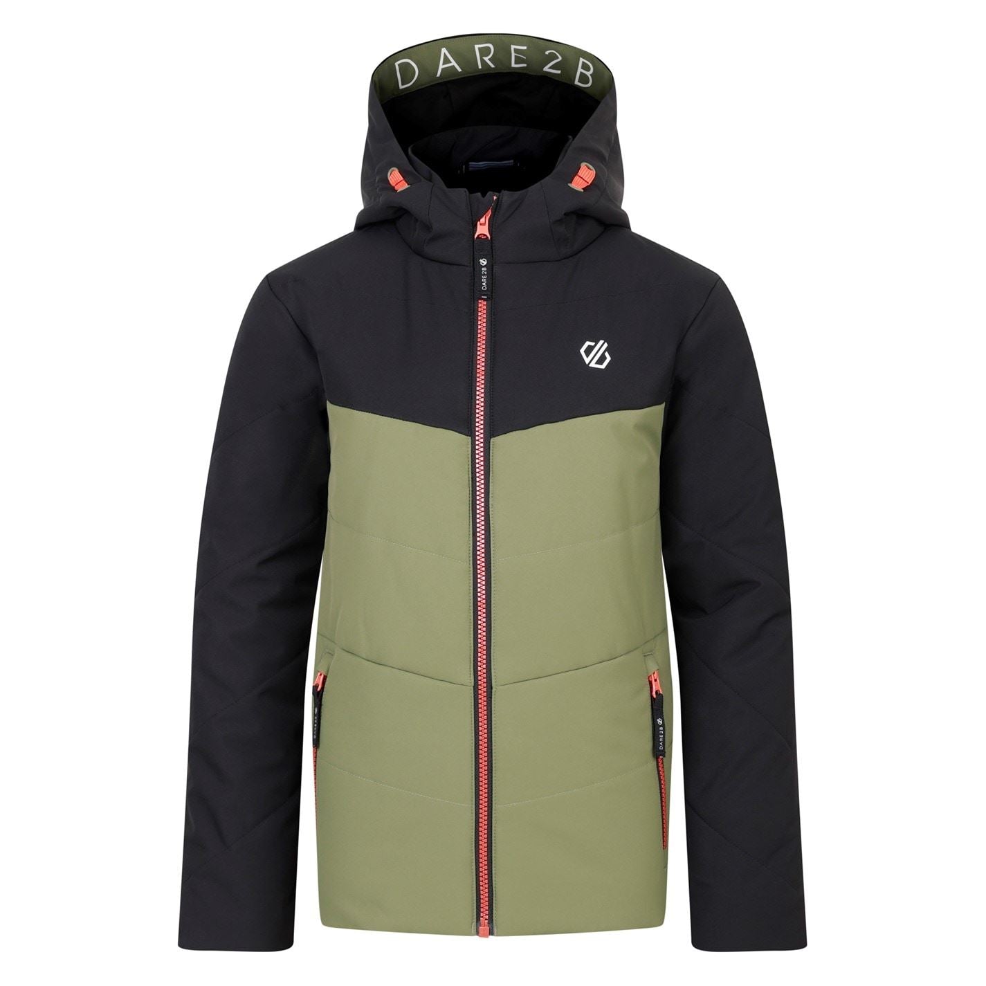 Dare 2b Jollyjacket Hooded Puffer Color Block Jacket