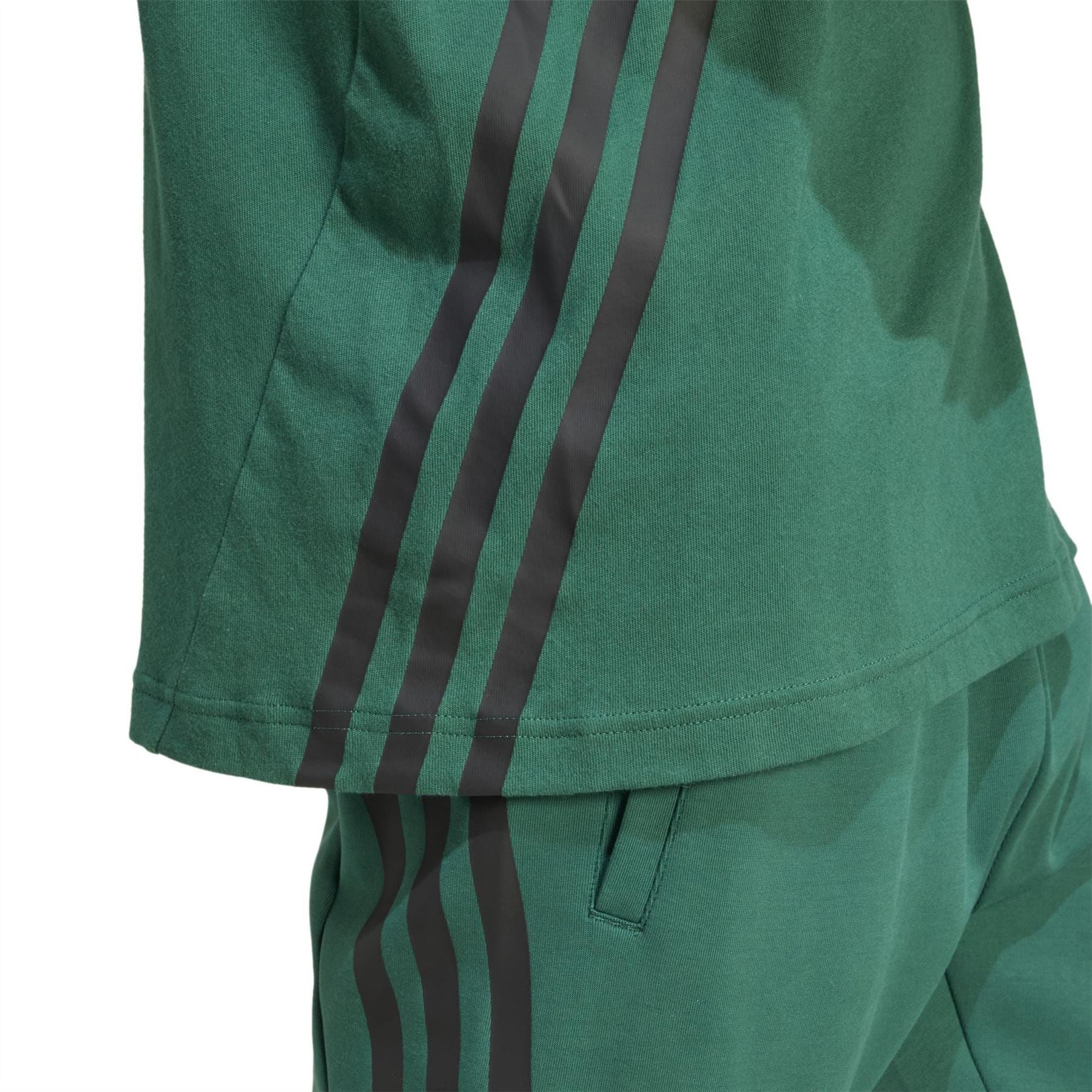 adidas Crew Neck Short Sleeve Jersey T-Shirt with Side Stripes