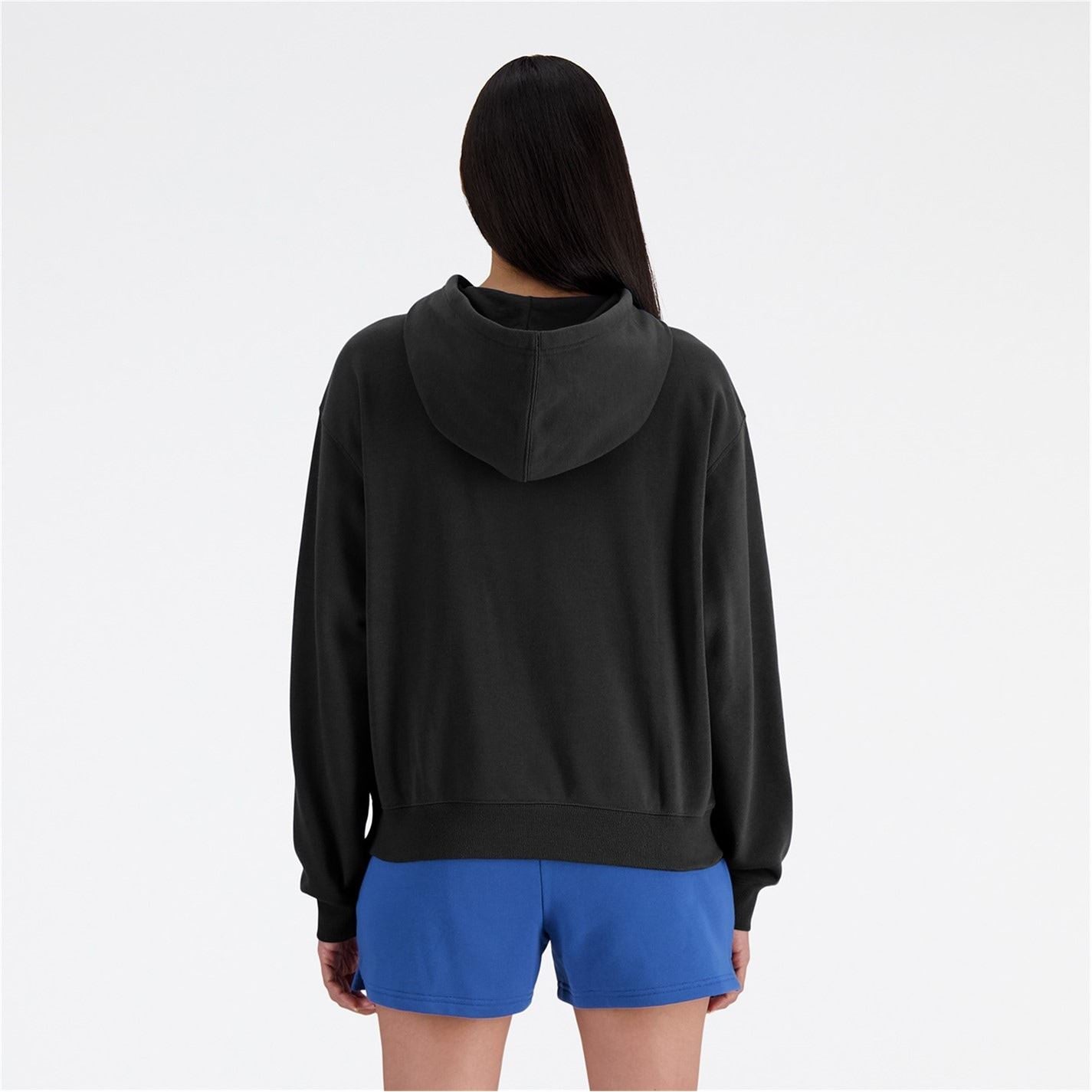 New Balance Terry Relaxed Fit Kangaroo Pocket Hooded Neck Sweatshirt