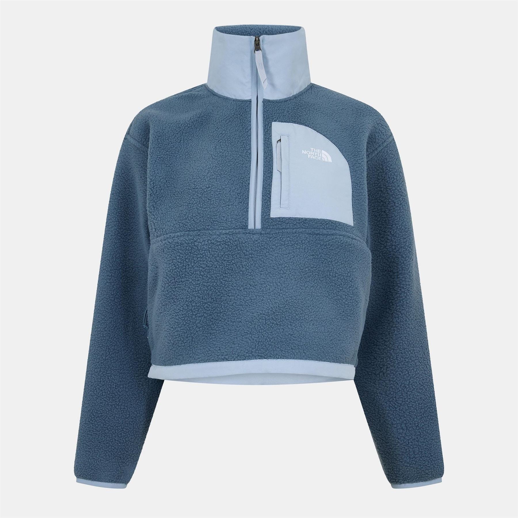 The North Face Womens Yumiori Solid Patterned Half Zipper Ribbed Cuff Jacket