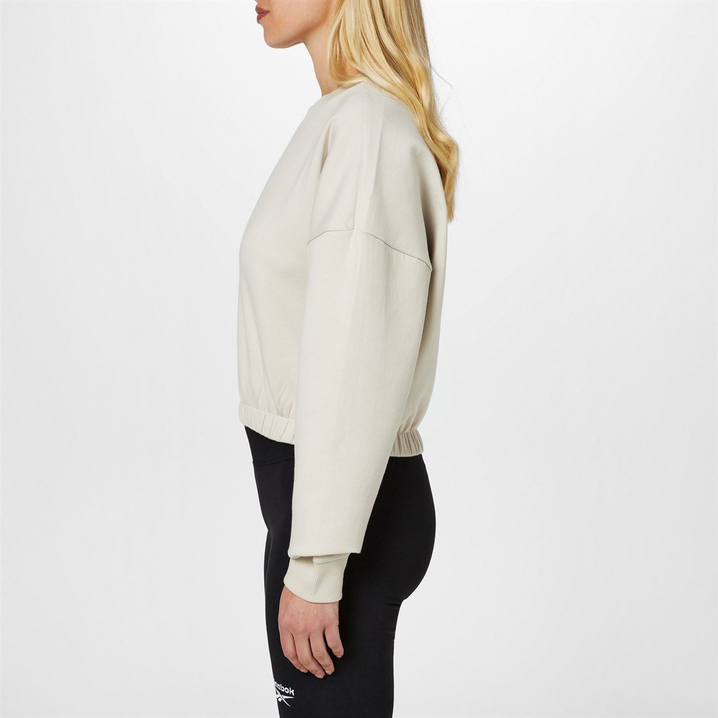 Reebok Womens Dreamblend Cotton Midlayer Sweatshirt Gym Top