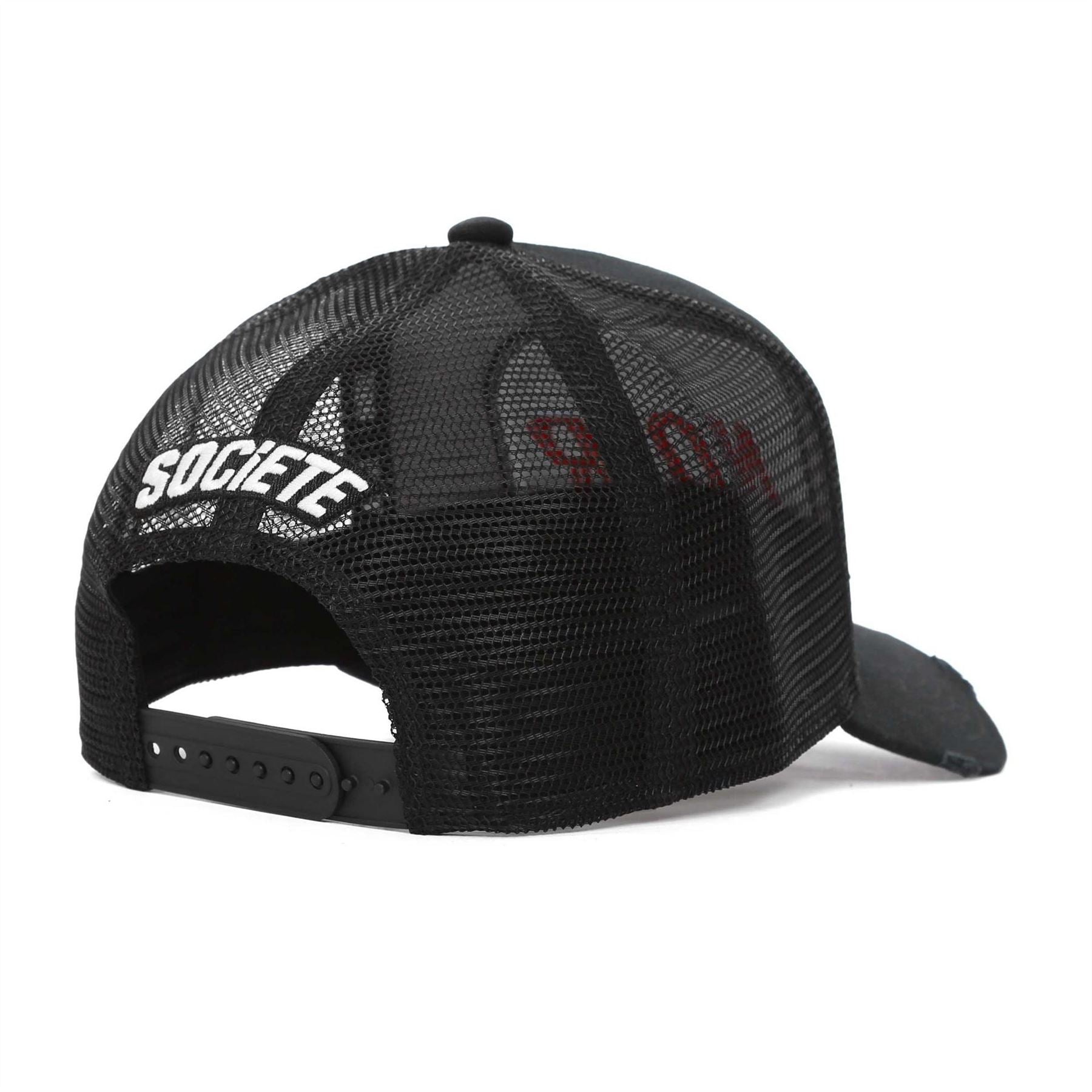 Societe Noir Logo Embroidered Trucker Cap