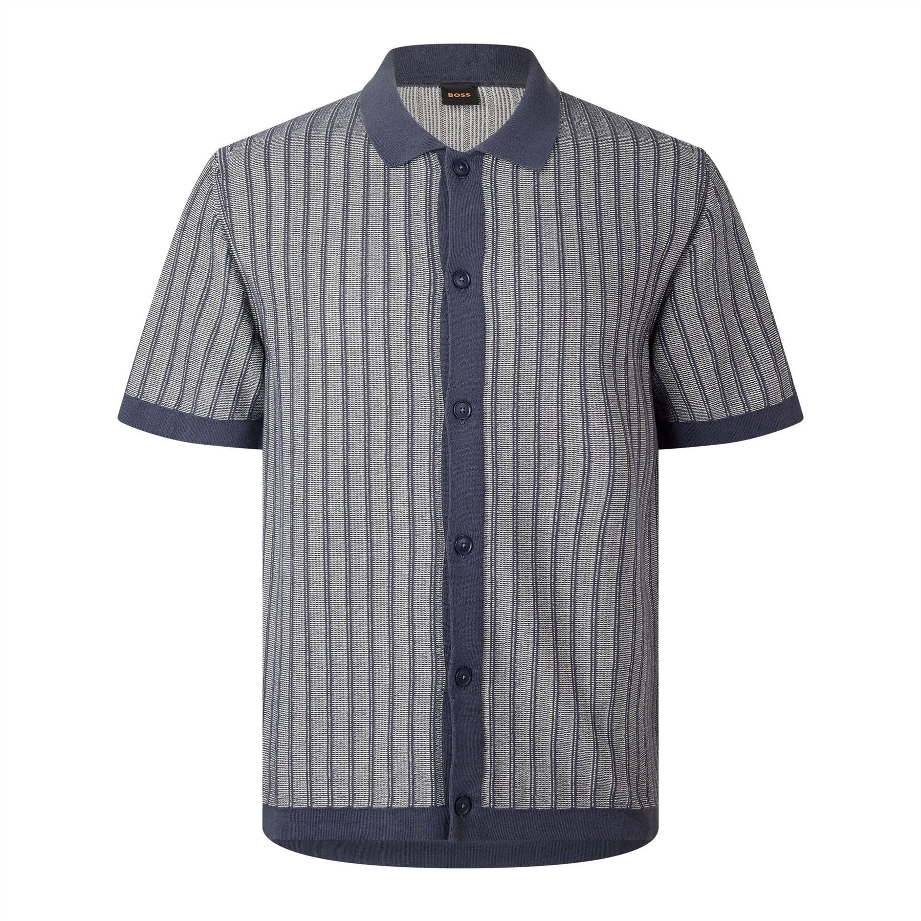 Boss Patterned Short Sleeve Shirt