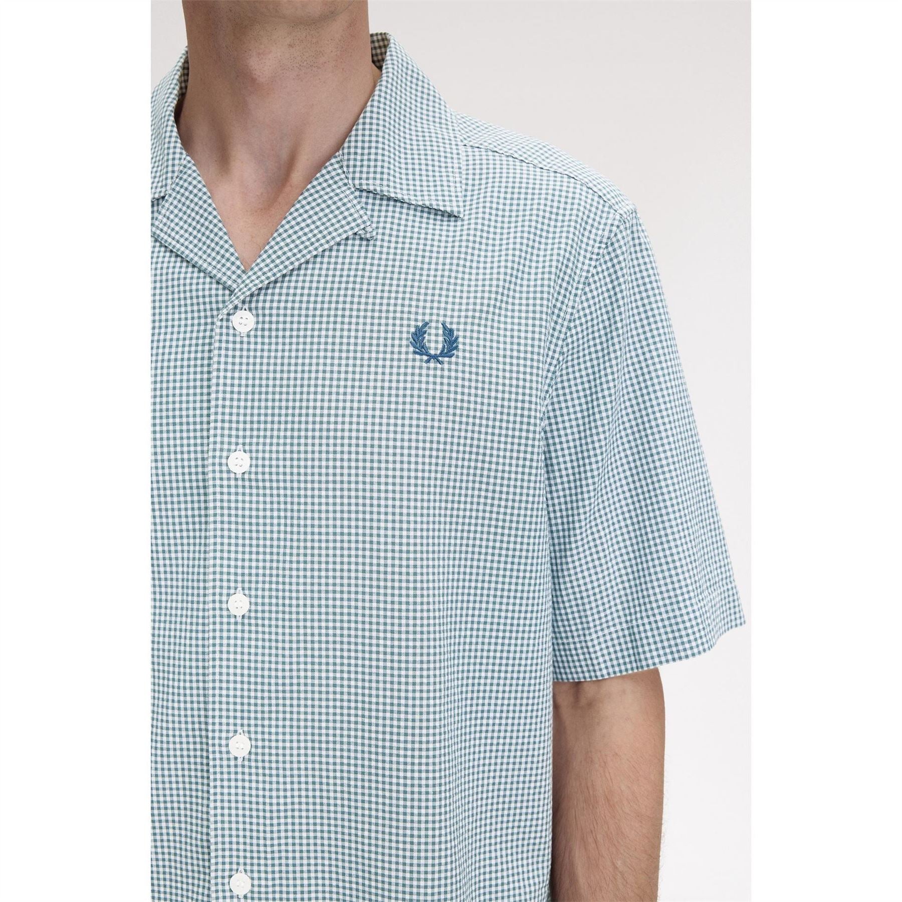 Fred Perry Gingham Short Sleeve Patterned Shirt