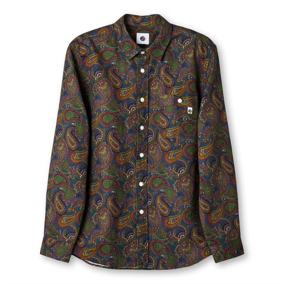 Pretty Green Anniversary Paisley Long Sleeve Patterned Shirt