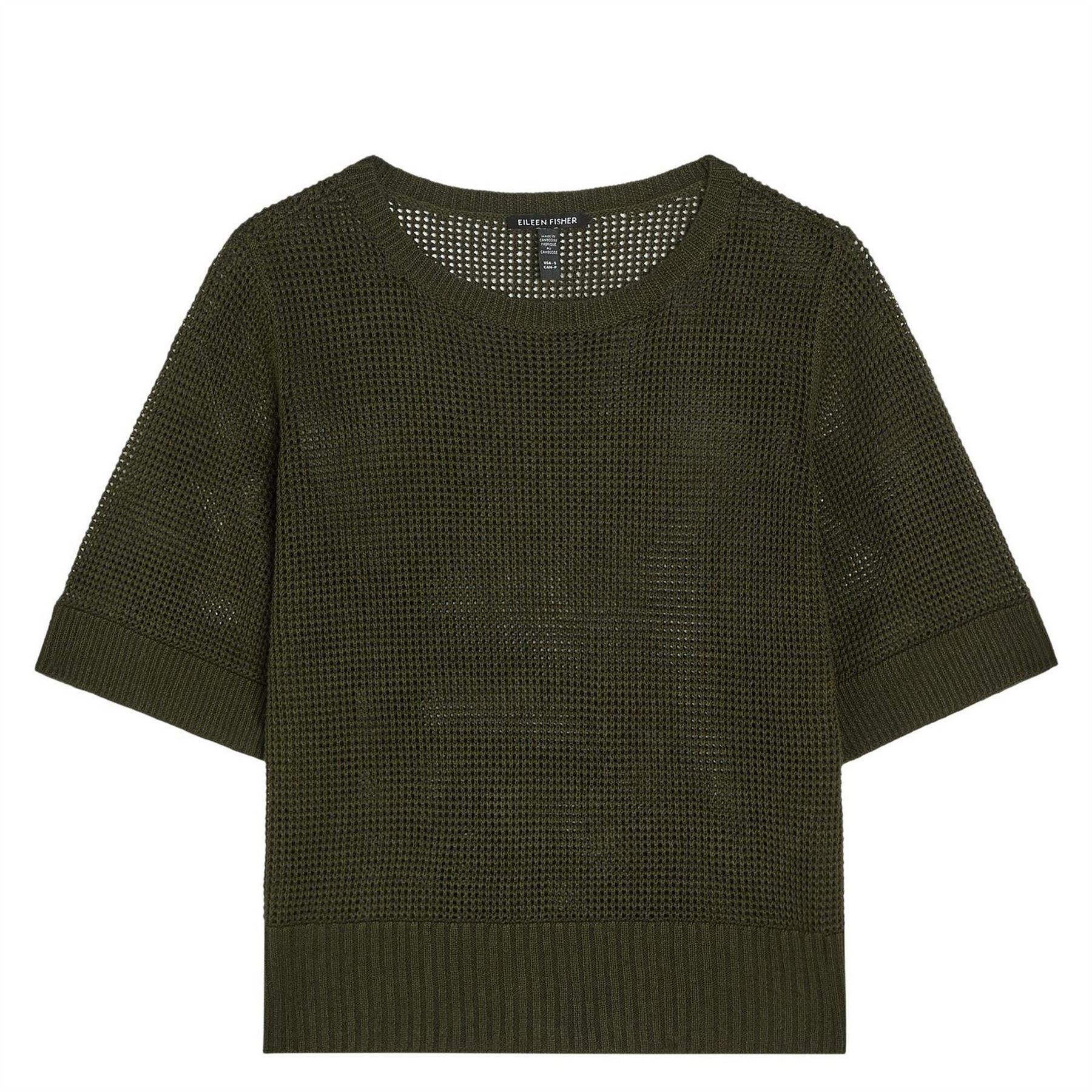 Eileen Fisher Round Neck Short Sleeve