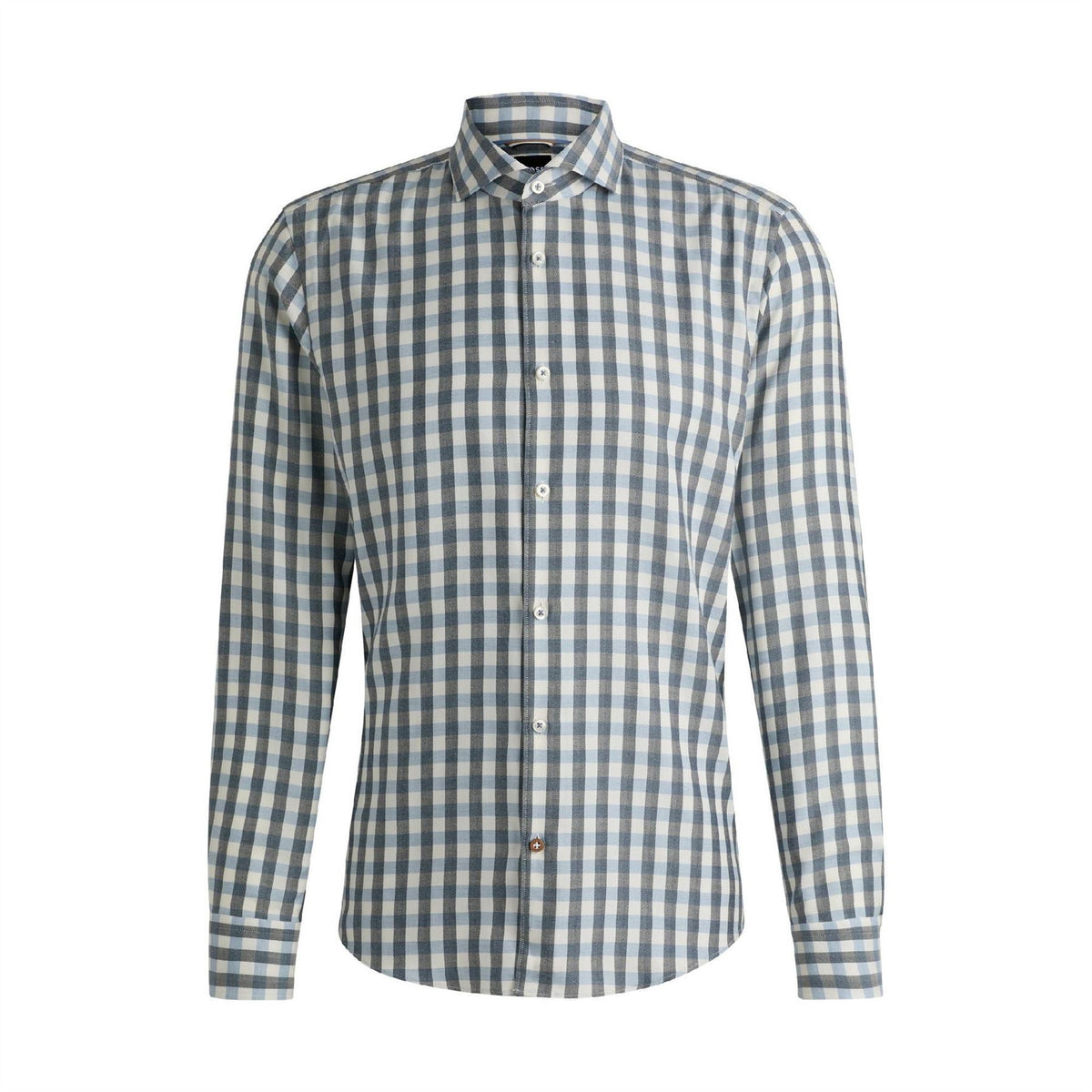 Boss Spread Collar Long Sleeve Regular Fit Oxford Shirt