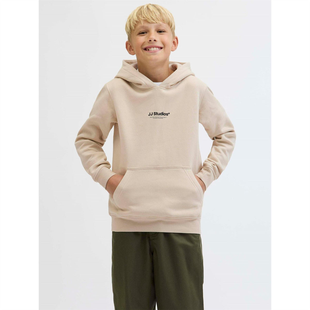 Jack and Jones Soho Text Graphic Hooded Long Sleeve Sweatshirt