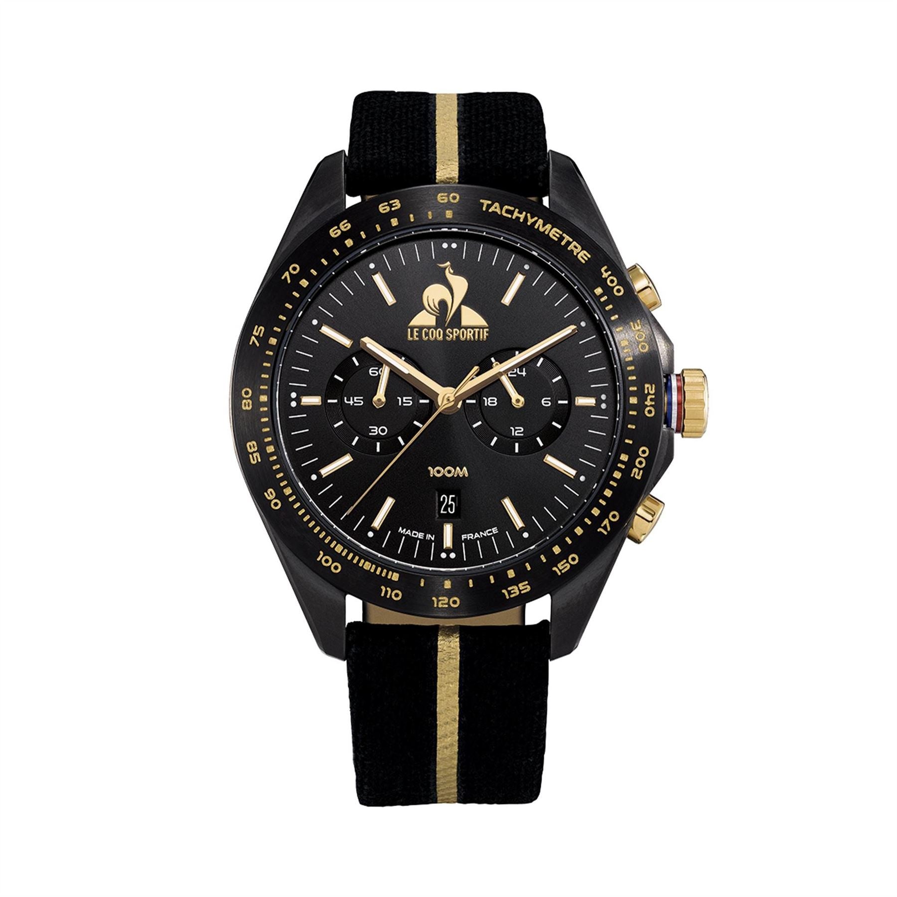 Le Coq Sportif Rooster Black Nylon Digital Watch